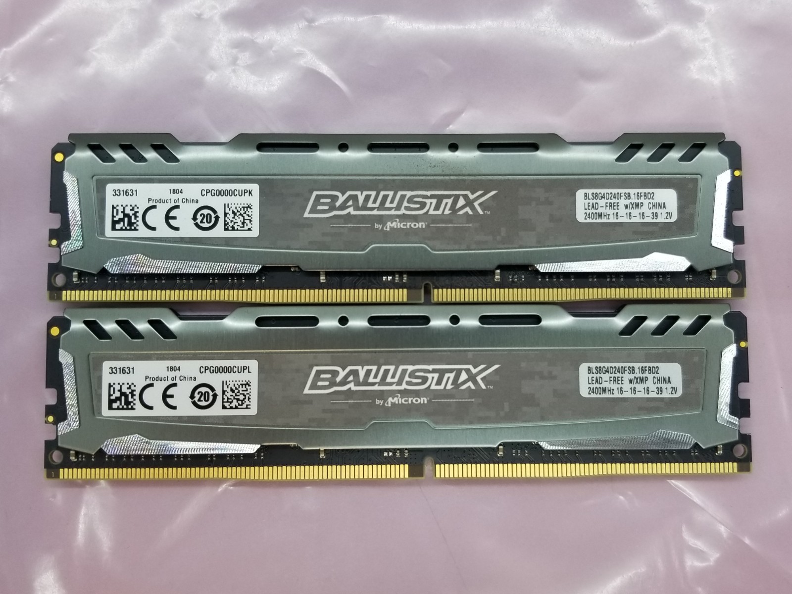 Micron Ballistix 16GB (2x8GB) DDR4 Desktop RAM Memory BLS8G4D240FSB.16FBD2