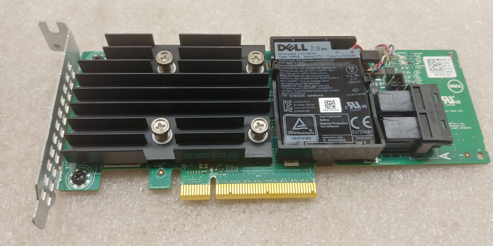 Dell PERC H740P 12Gb/s 8GB Cache SAS/SATA RAID Controller P/N: 03JH35 FREE S/H