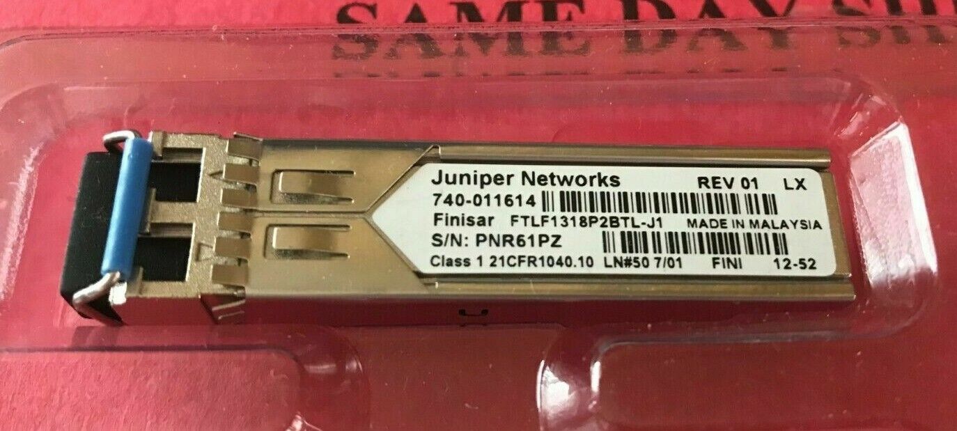 Genuine Juniper SFP-1GE-LX 740-011614 1G 1000Base-LX LR Transceiver 300pcs 1yea