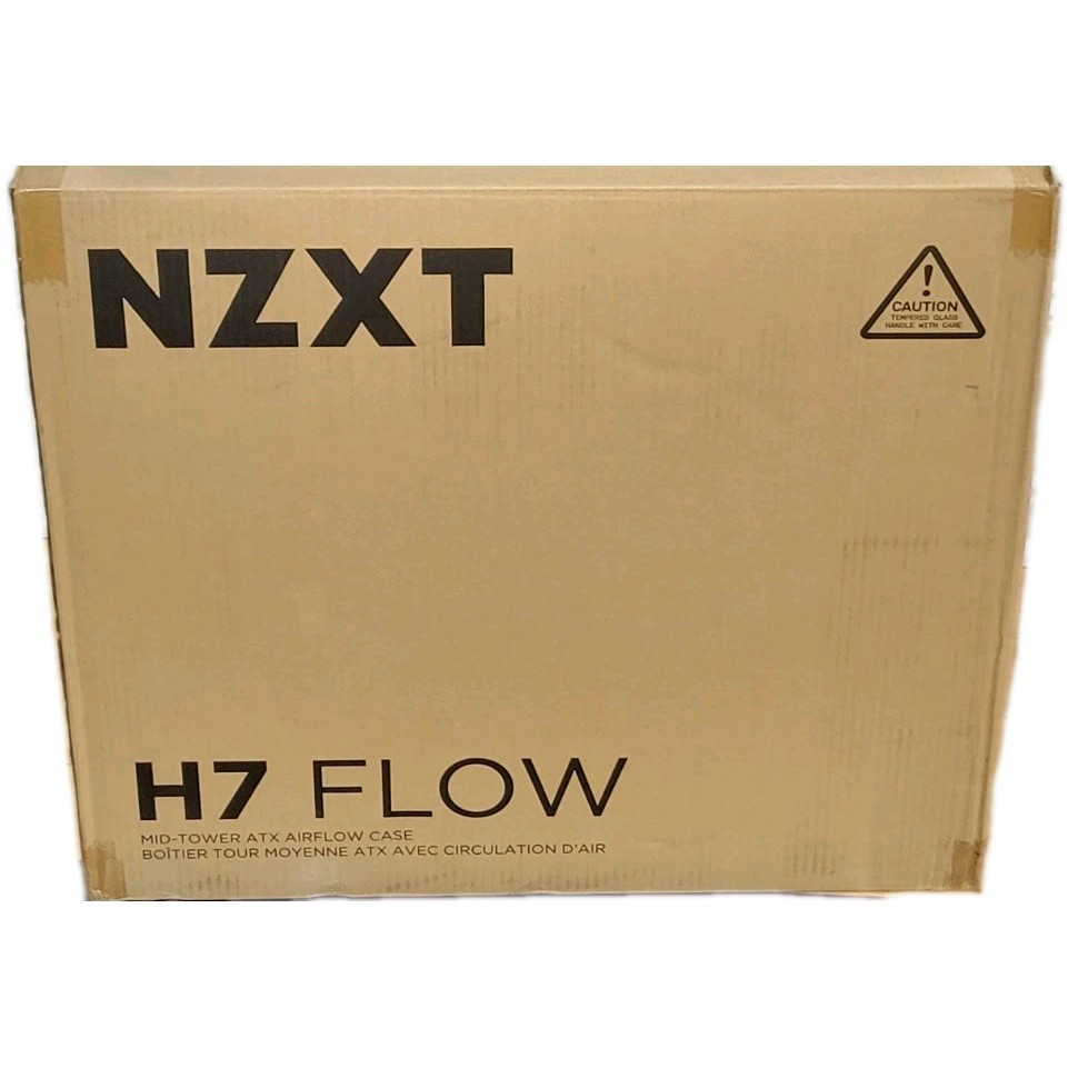 NZXT - H7 Flow 2024 Mid-Tower ATX PC Case - Black - New 32-