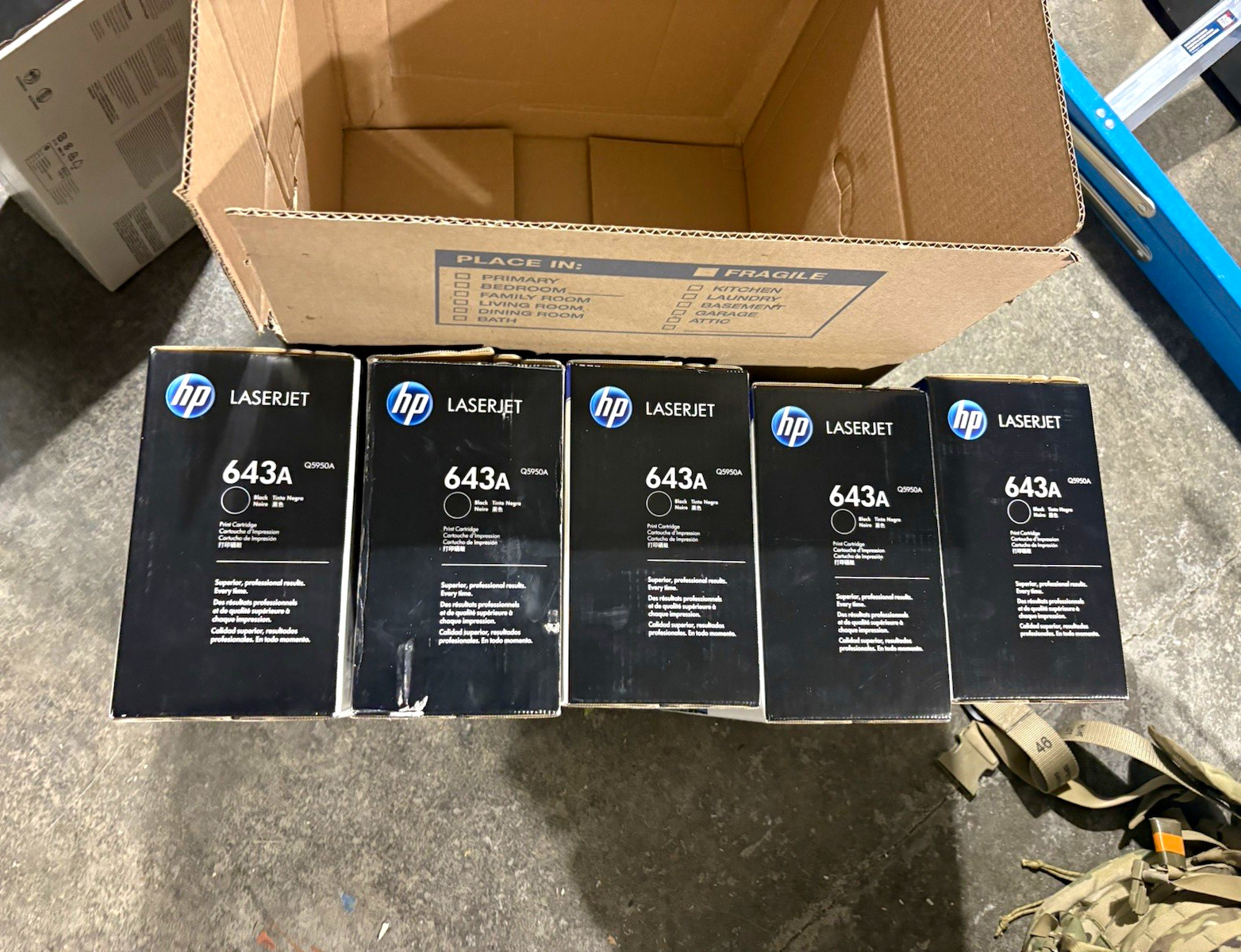 HP 643A Q5950A Black Genuine/Original LaserJet Toner Cartridge for HP