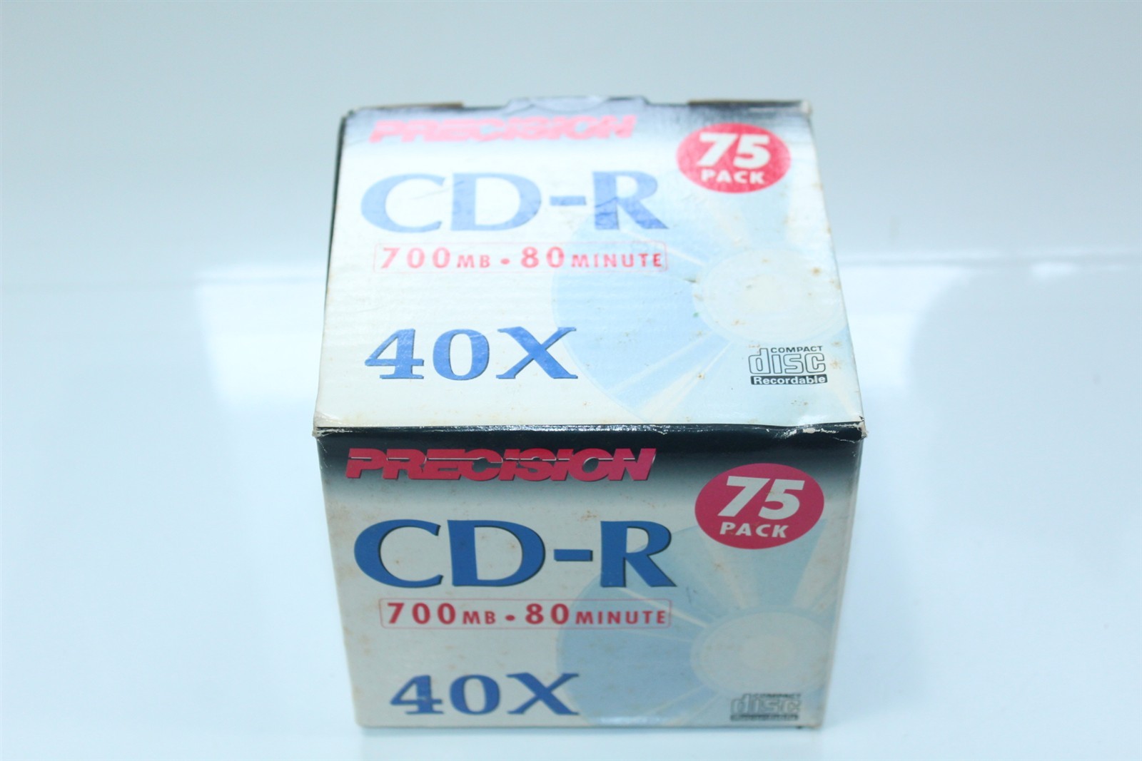 Compact Disc CD-R 700MB - 80 Minute 40X Pack of 75 Factory Sealed by Precision