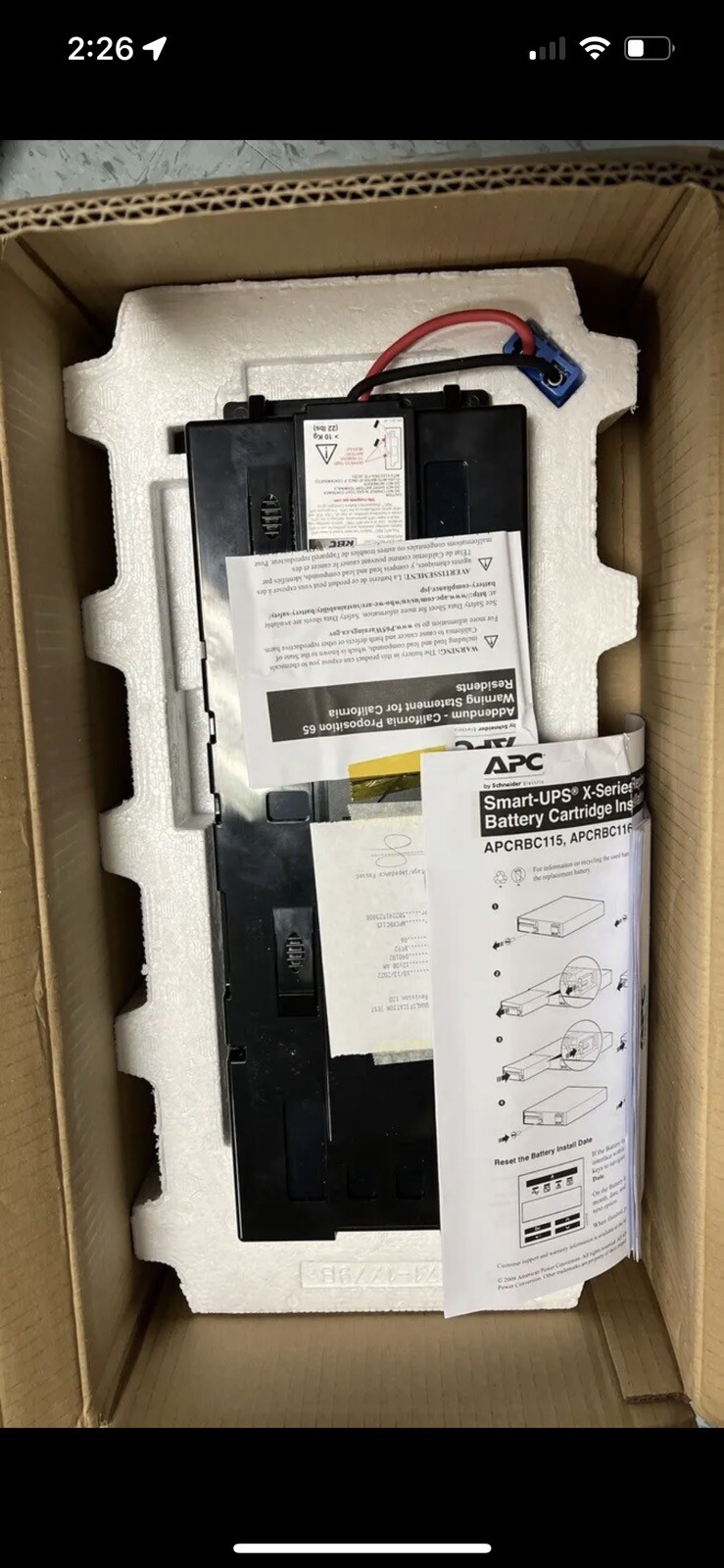 Apc Replacement Battery 115