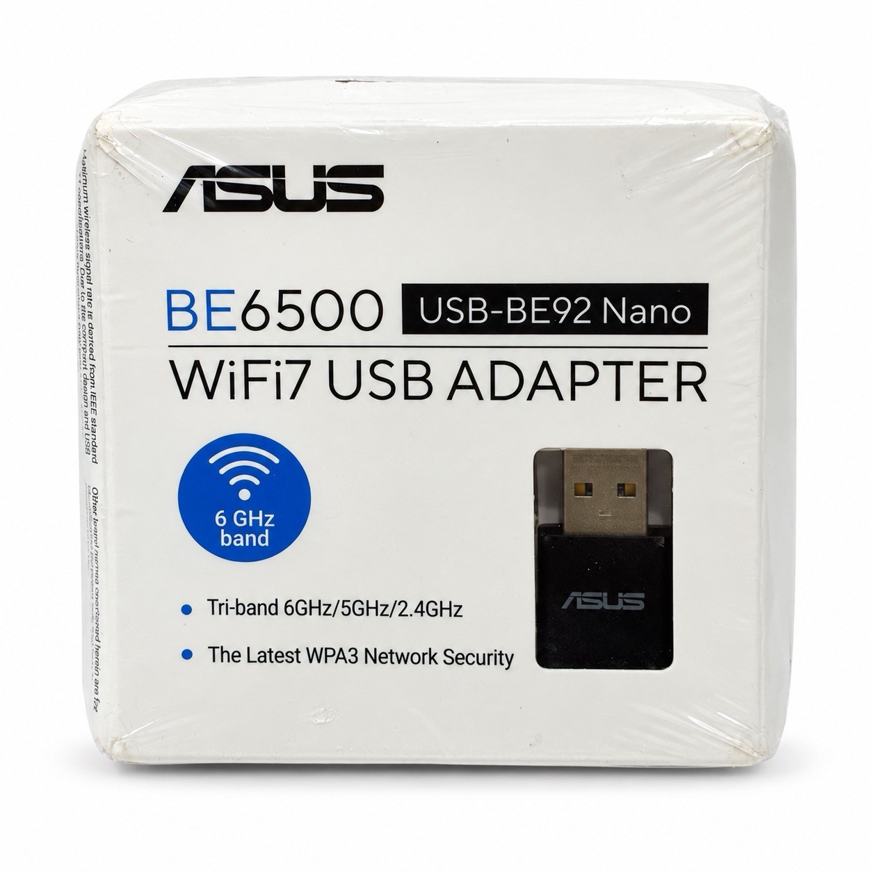 ASUS USB-BE92 Nano BE6500 WiFi 7 Tri-Band 6GHz USB Adapter New