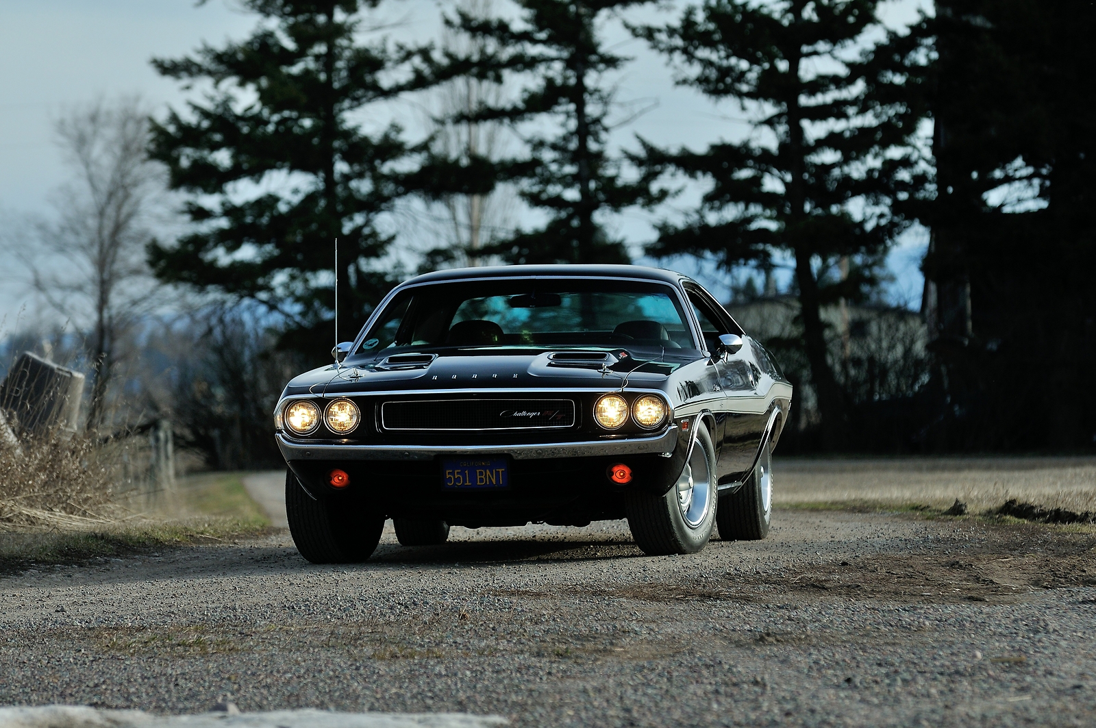 Cars 1970 dodge challenger rt 440 six pack muscle Desk Mat Stitched