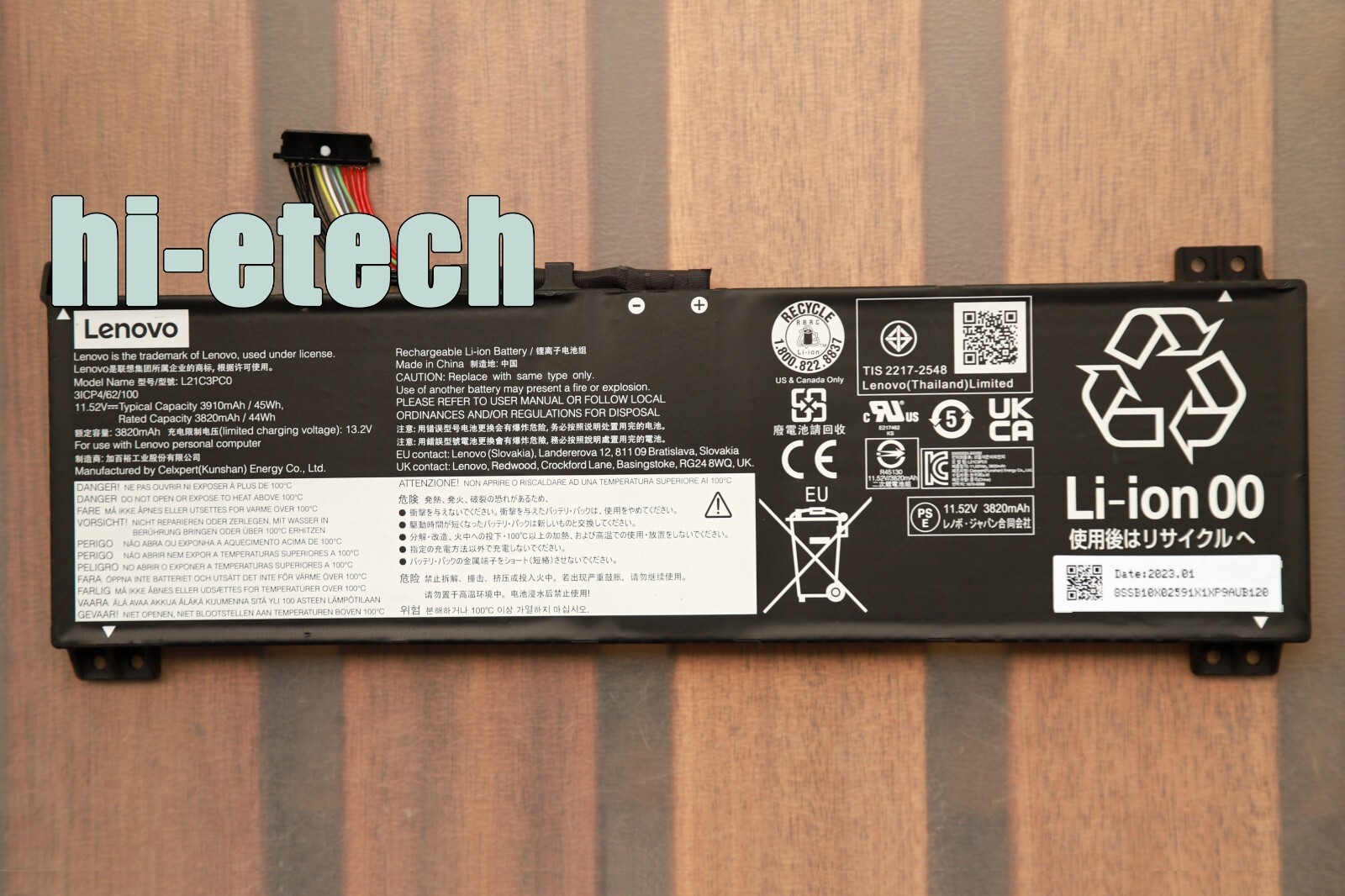 NEW Genuine L21C3PC0 L21M3PC0 OEM Battery for Lenovo IdeaPad Gaming 3 15IAH7 15