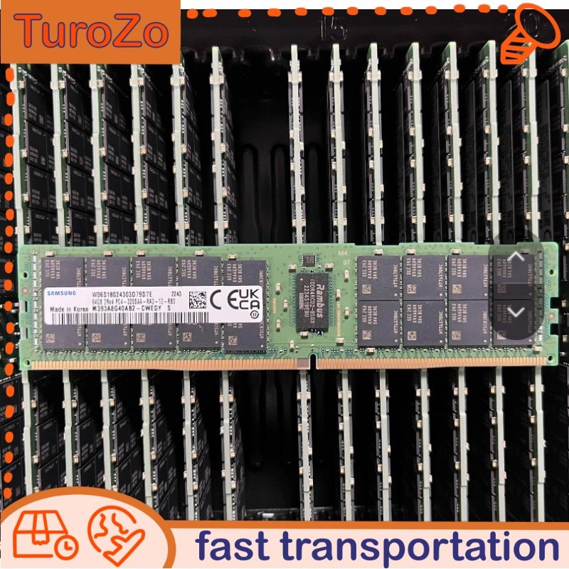 M393A8G40AB2-CWE New SAMSUNG 64GB DDR4-3200 RDIMM 2RX4 PC4-3200A RAM MEMORY New