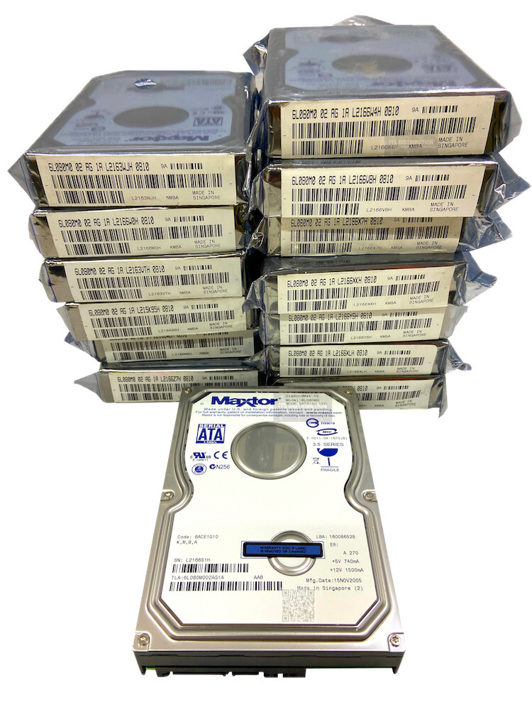 6L080M0 I Maxtor DiamondMax 80GB 3.5" 7200 8MB SATA Hard Drive BACE1G10