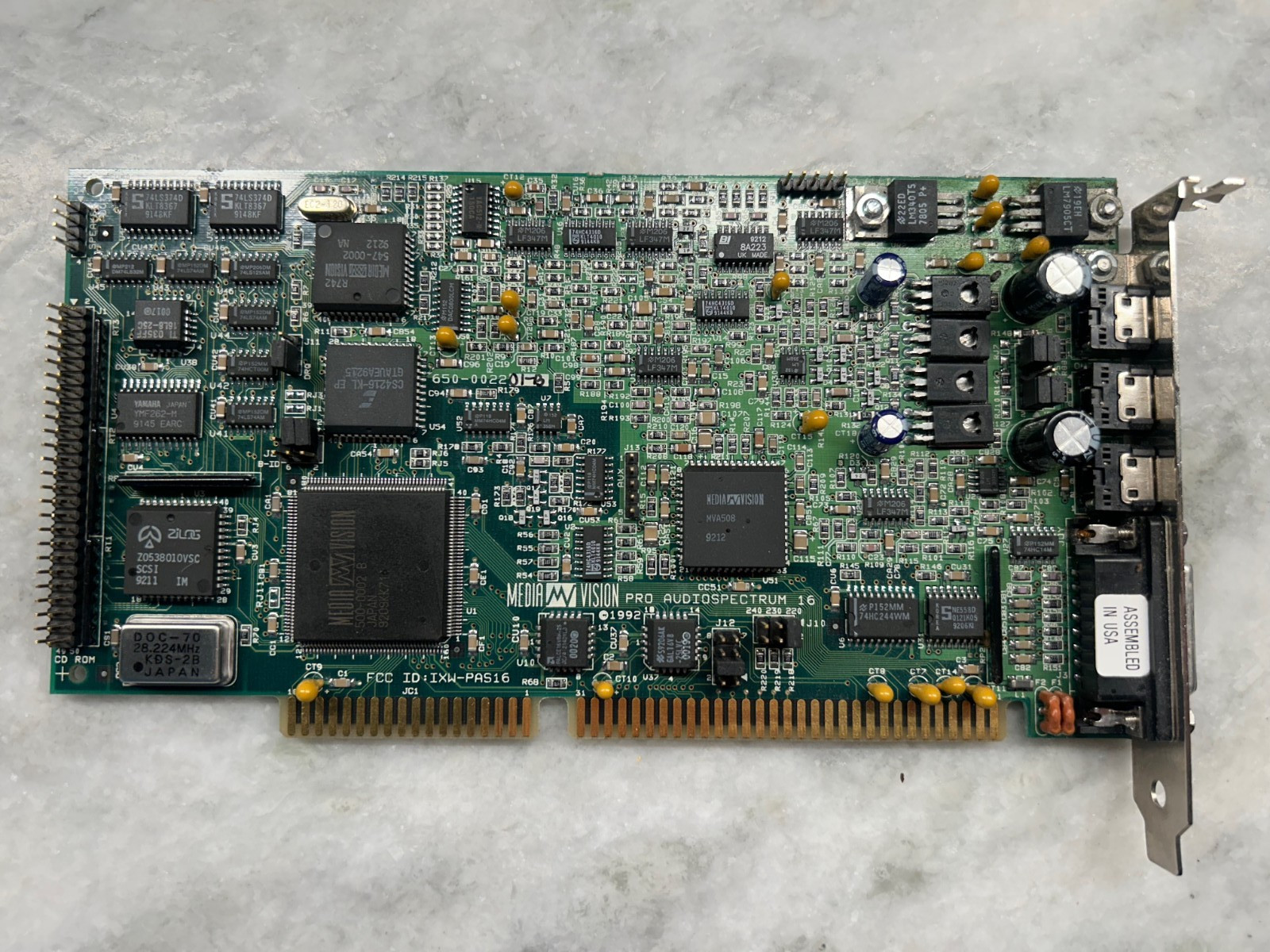 MediaVision Pro Audiospectrum 16 ISA Soundcard
