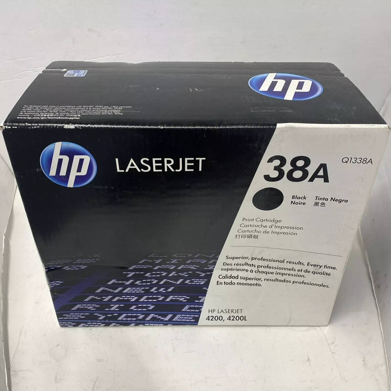 Open box for  HP LaserJet  4200 4200n 4200tn 4200dtn Printer Toner Q1338A HP 38A