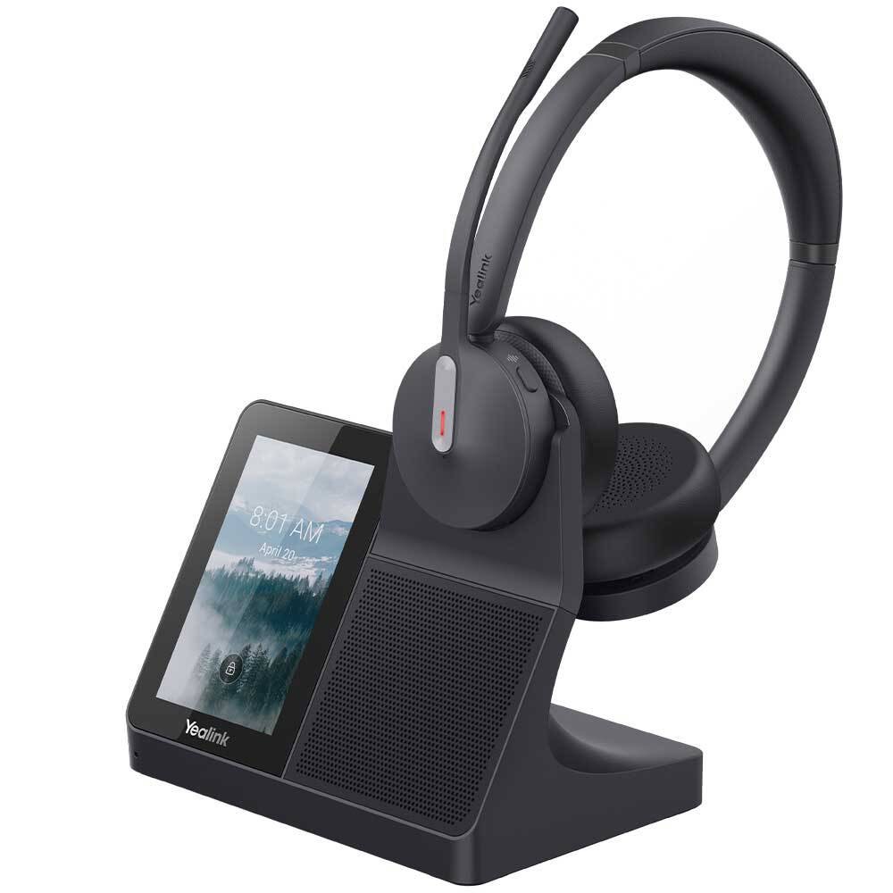 Yealink WH64 Workstation DECT Headset – AI-Powered Noise Cancellation, DECT/Blue