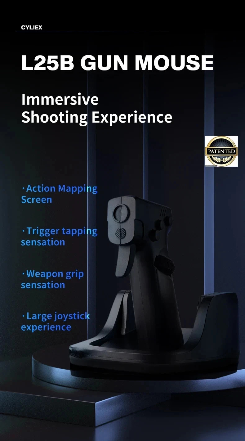 Gun Mouse OrionTime FPS Game Pistol Handle Grip Wired Peripherals Gaming Mouse