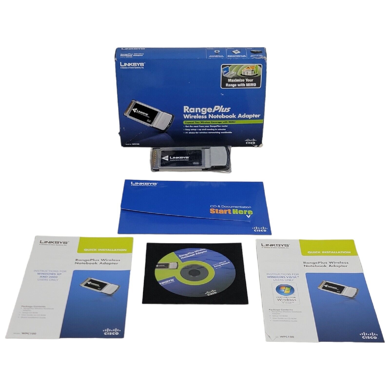 Linksys Range Plus Wireless Notebook Adapter No. WPC100