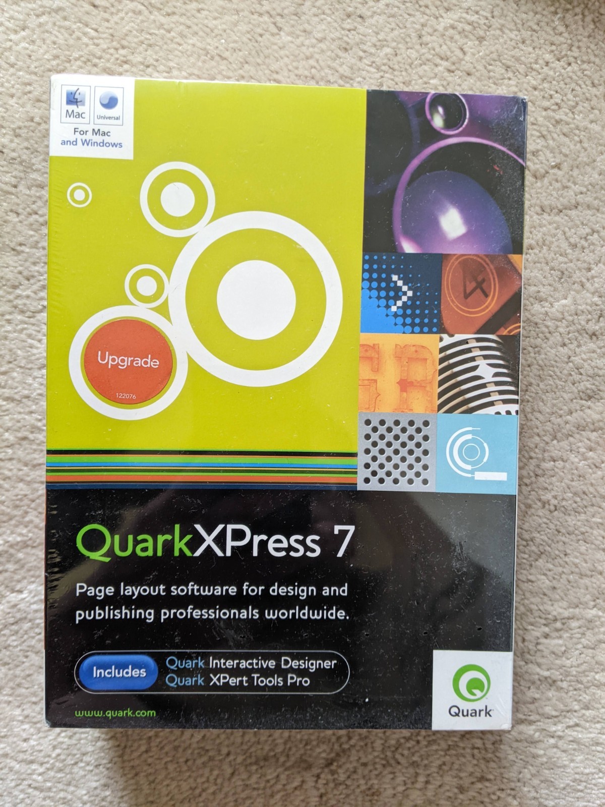 Brand New QuarkXPress 7 Upgrade for Mac AND Windows Factory Sealed