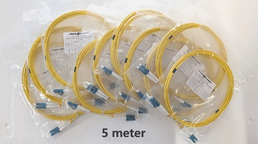 Qty 10 Single Mode Fiber LC to LC 5M/16ft OS2 Patch Cable Duplex 9/125um