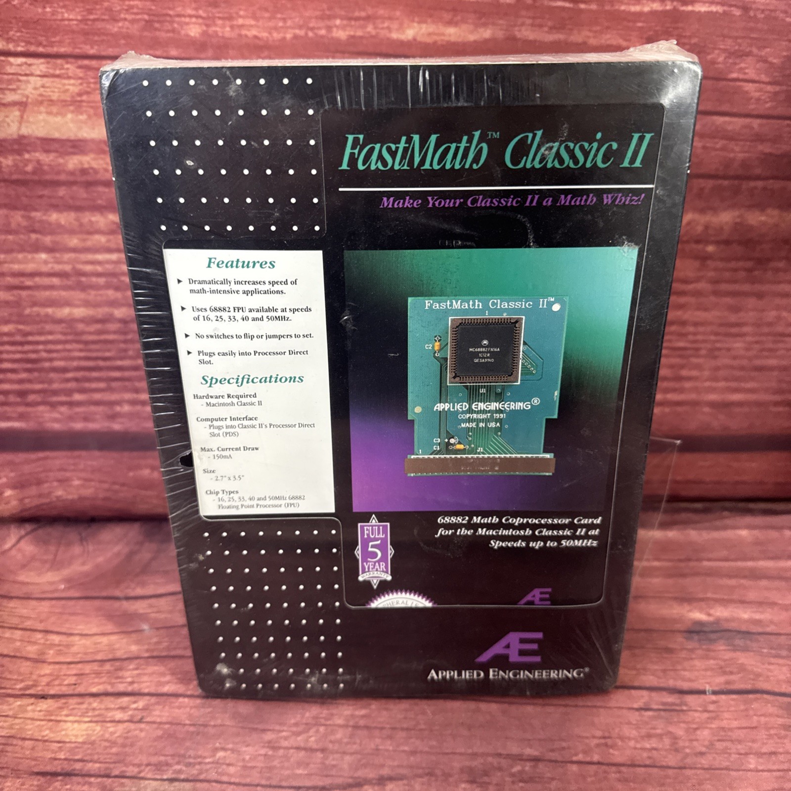 Vintage MACNITOSH Applied Engineering FastMath In Original Box Sealed NOS