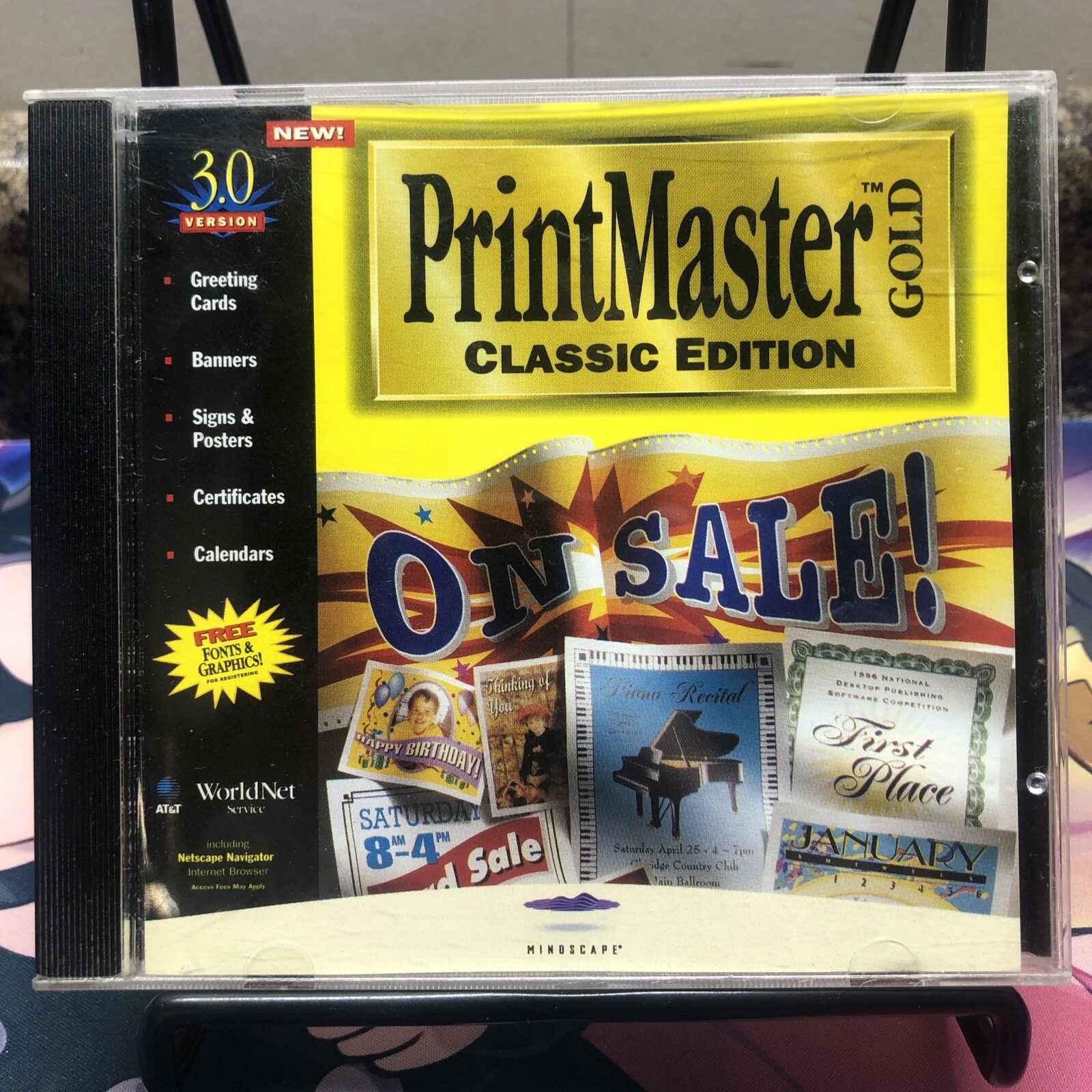 Mindscape Print Master Gold Classic Edition 3.0 Version PC CD-ROM