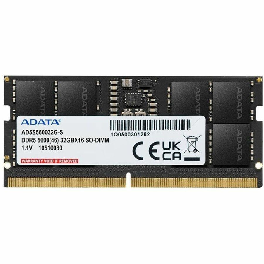 Adata AD5S560032G-S 32GB DDR5 5600MHz CL46 1.1V SODIMM Laptop Memory RAM Module