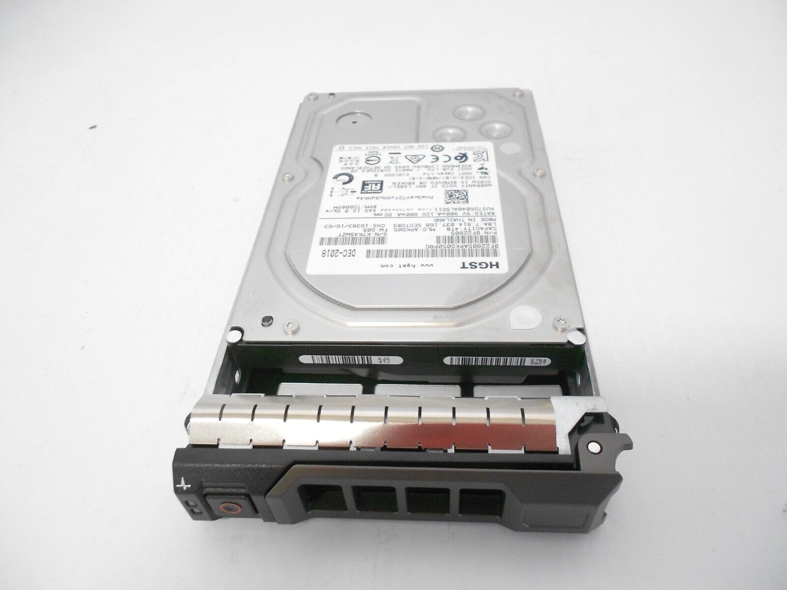 HGST 4TB 7.2K SAS Hard Drive 3.5'' FITS DELL SERVER R710 R720 R510 R730 12G 12gb