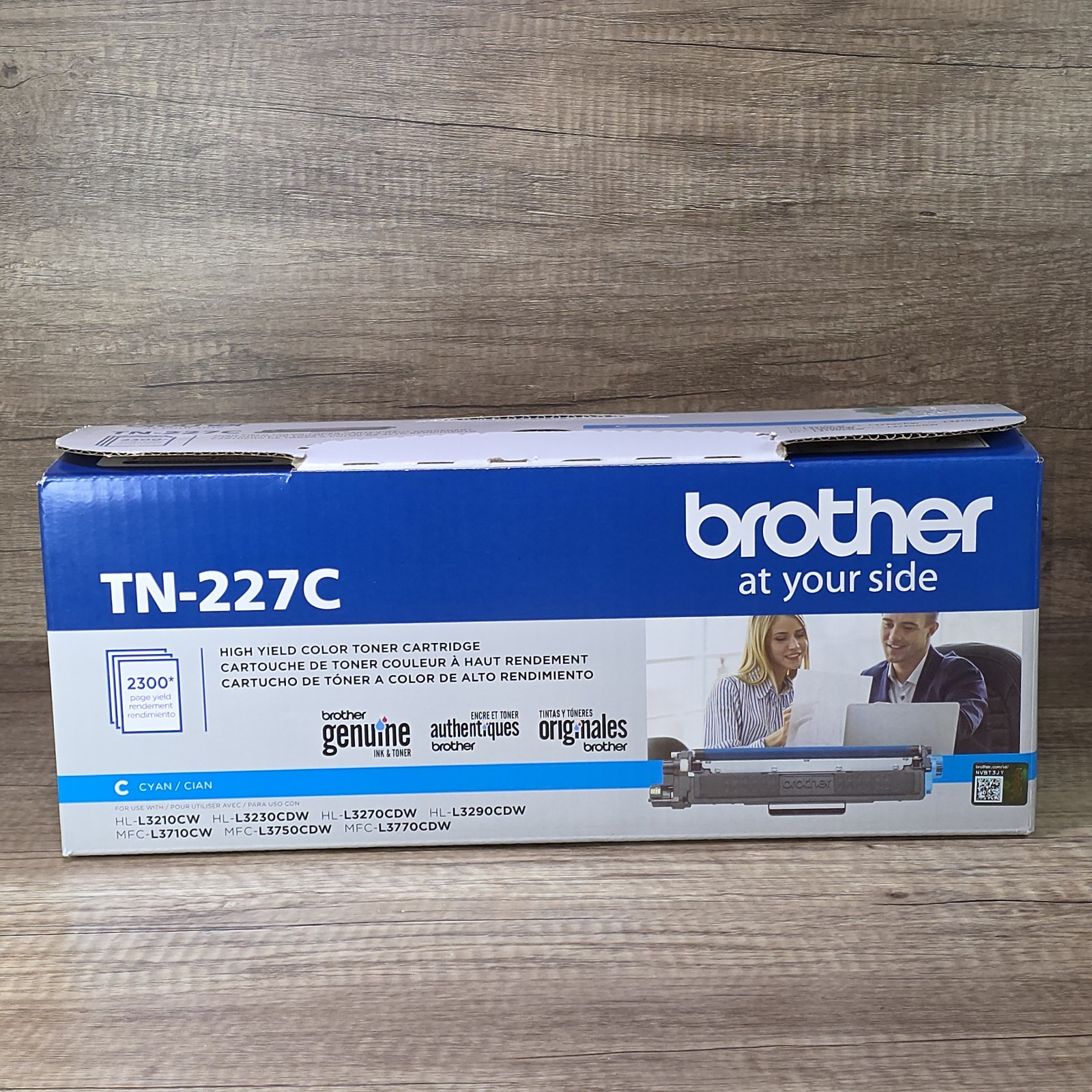 Brother TN-227C Genuine High Yield Cyan Laser Toner Cartridge