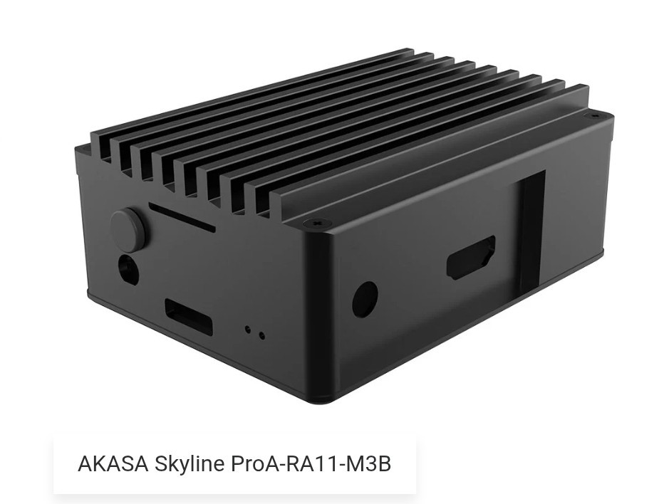 Akasa Premium fanless aluminium case for Asus Tinker Board 2 and 2S