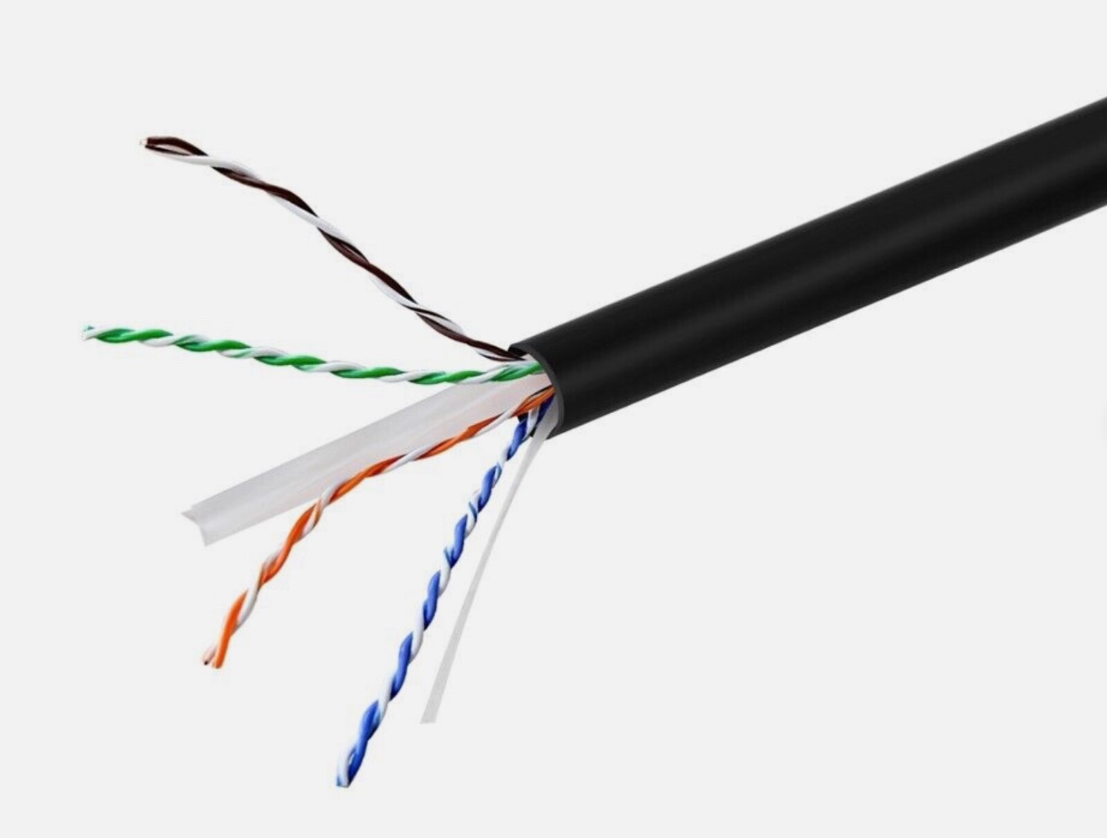 Monoprice Cat6A Ethernet Cable Black, 10G, 650MHz, 23AWG, Price per 100 foot