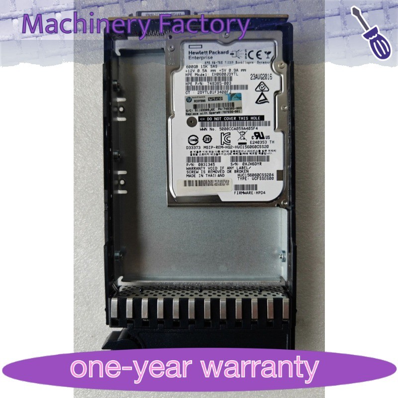 1PCS HPE 787656-001 J9V70A MSA2040 P2000 G3 600GB 15K 12G SAS LFF 3.5" Hard Dri