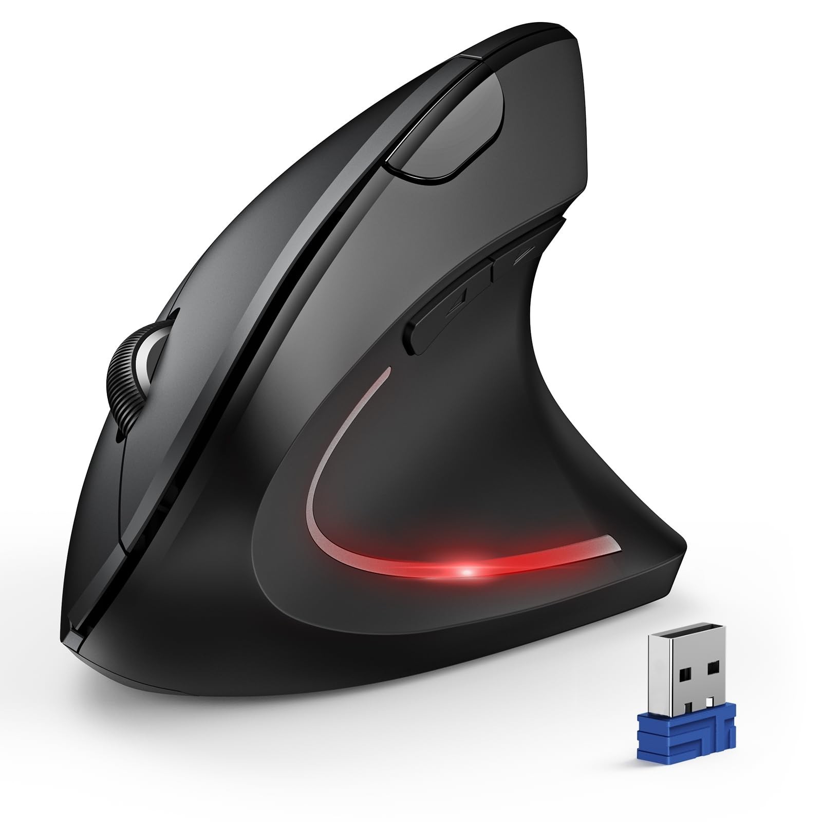 TeckNet Bluetooth Wireless Ergonomic Vertical Mouse 4800 DPI Black New