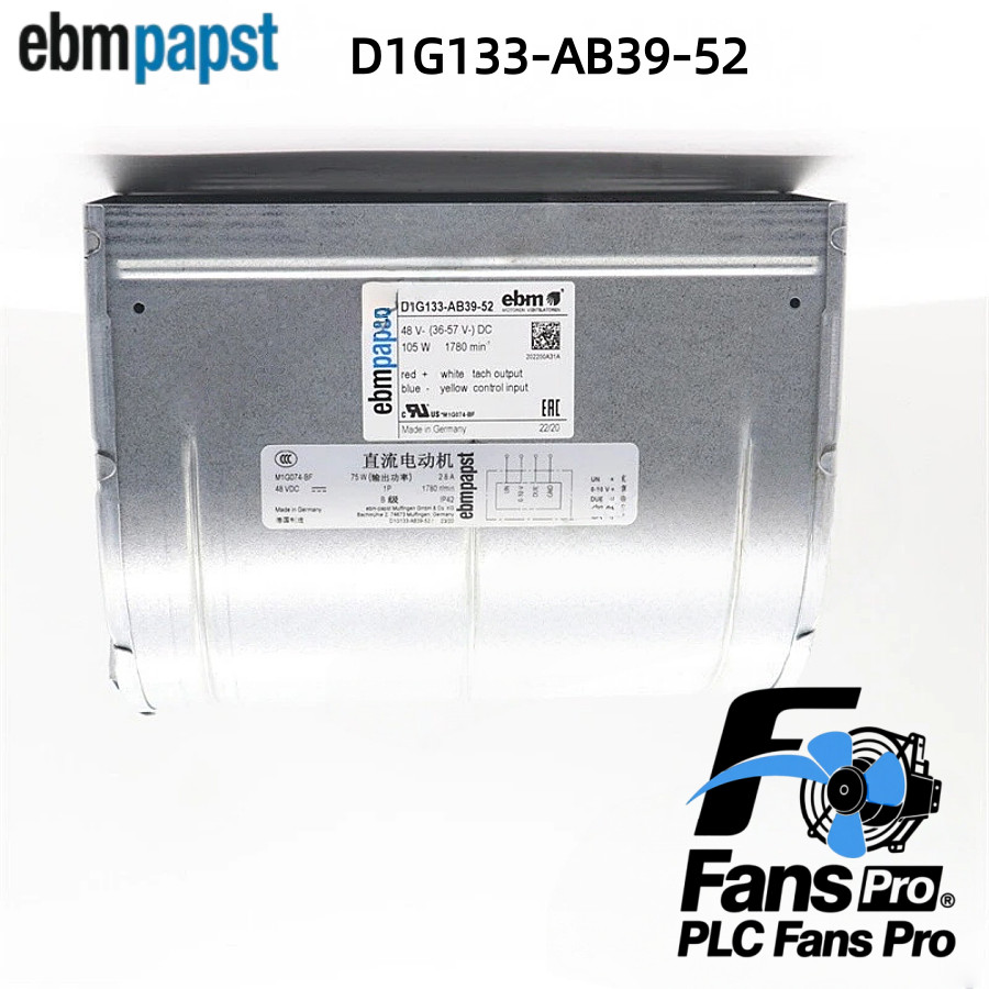 1PCS New Ebmpapst D1G133-AB39-52 DC48V 105W Vacon Inverter Fan Fast Shipping