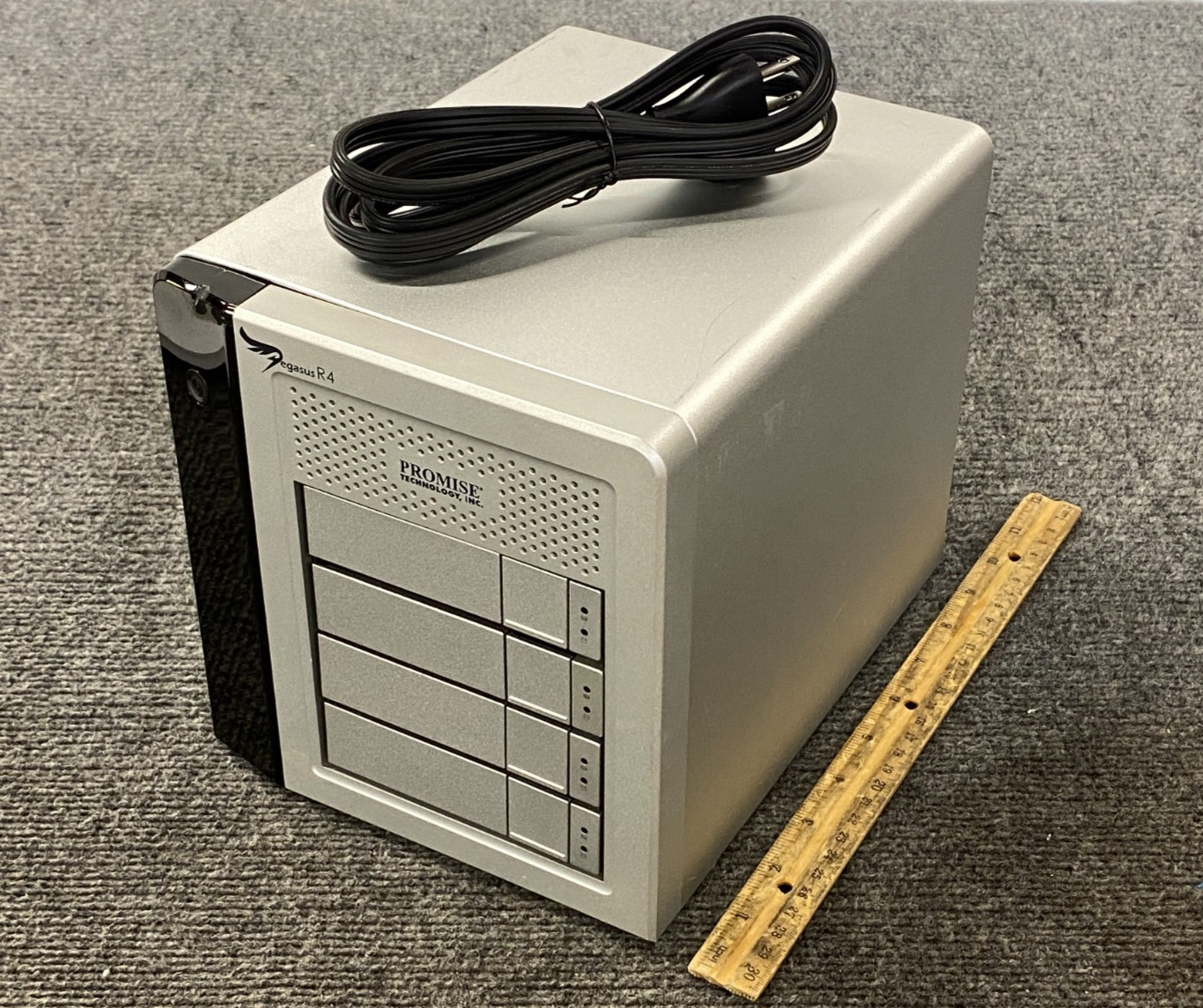 Promise Technology Pegasus R4 4-Bay NAS w/ 4x 1TB HDDs & Power Cord (As Is)