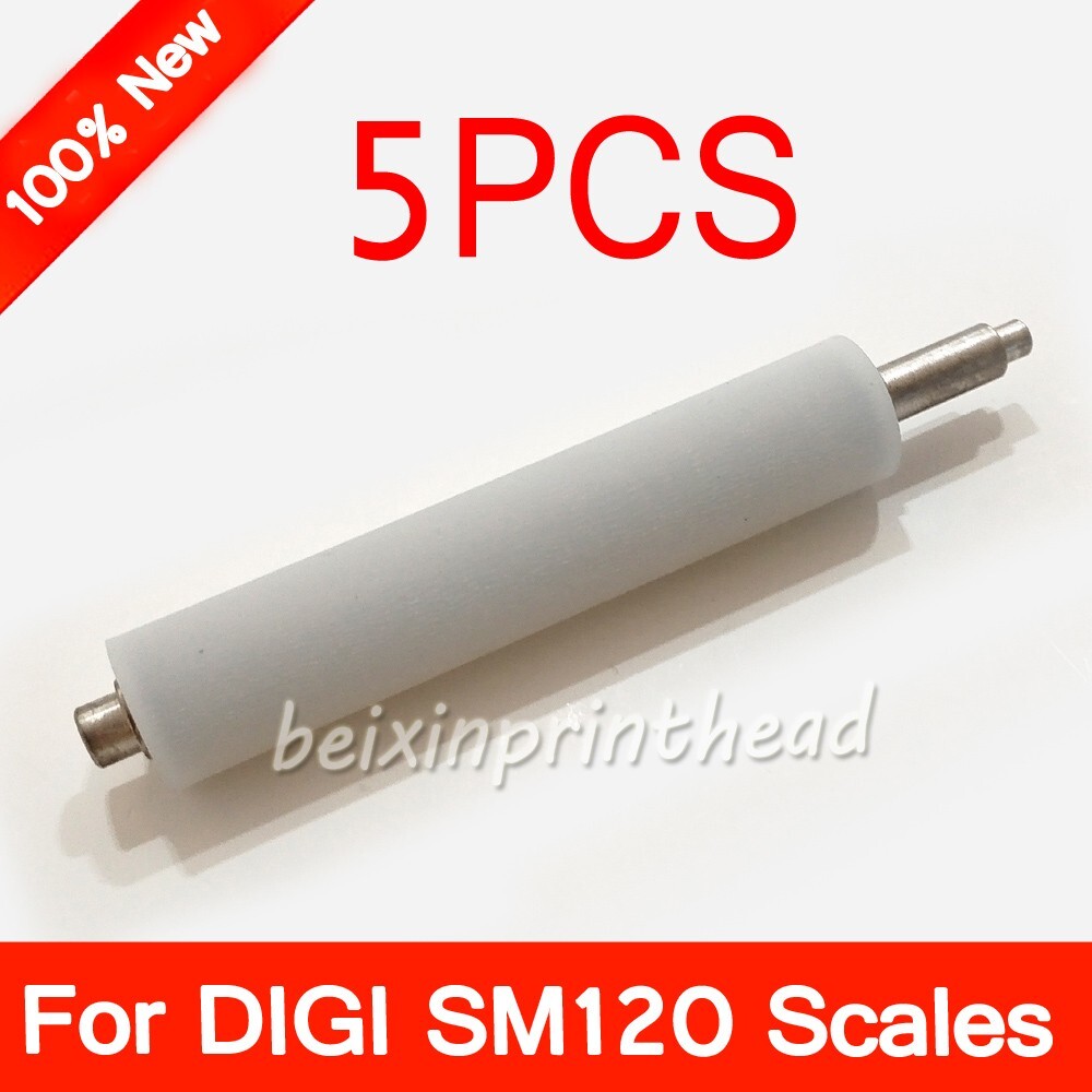 5pcs New Platen Rubber Roller For DIGI SM120 SM-120 Liner Label Balance Scales