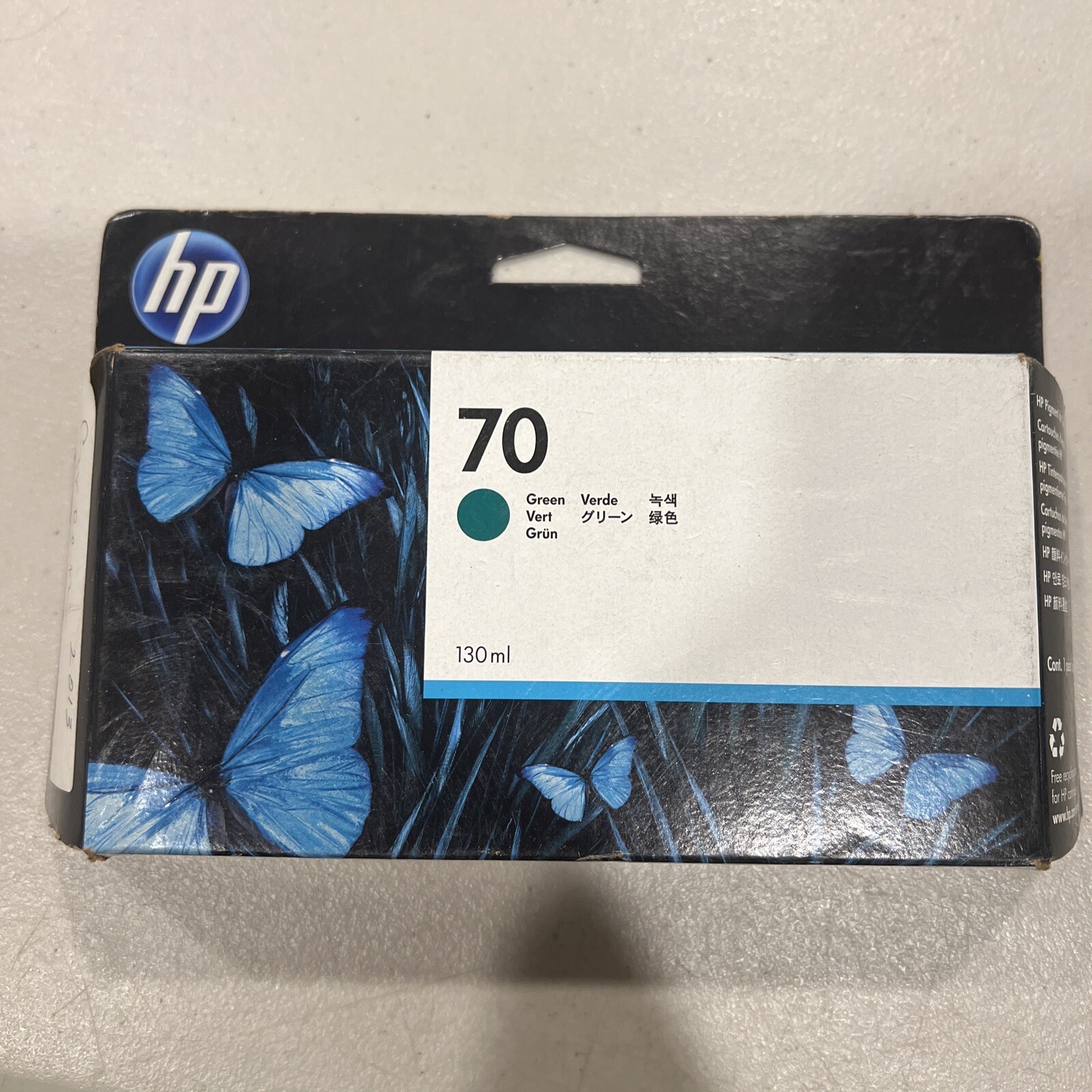 Genuine HP 70 Green Ink C9457A 130ml DesignJet Z3100 Z3200 Cartridge