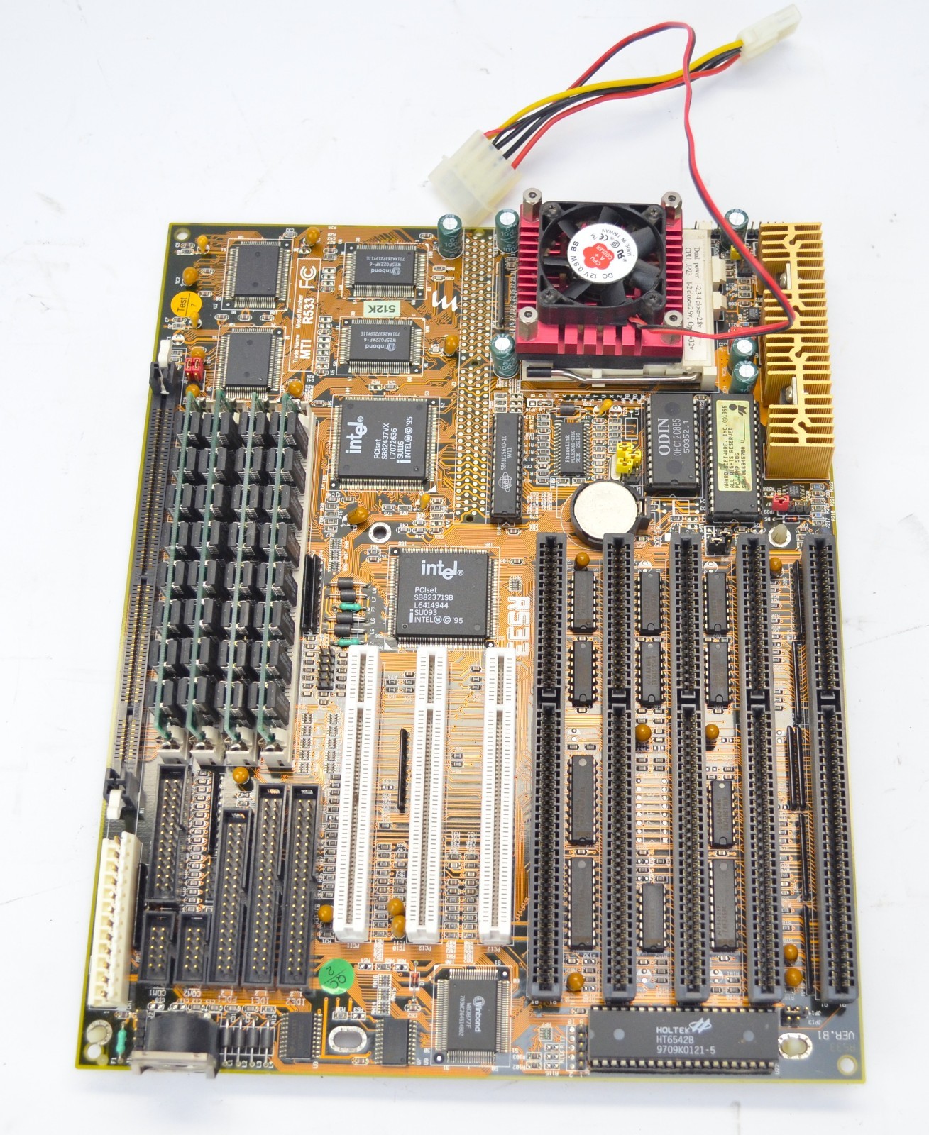 Vintage M-Tech MTI R533 Motherboard 1997 32MB Ram, AMD-K5-PR133 CPU - Tested
