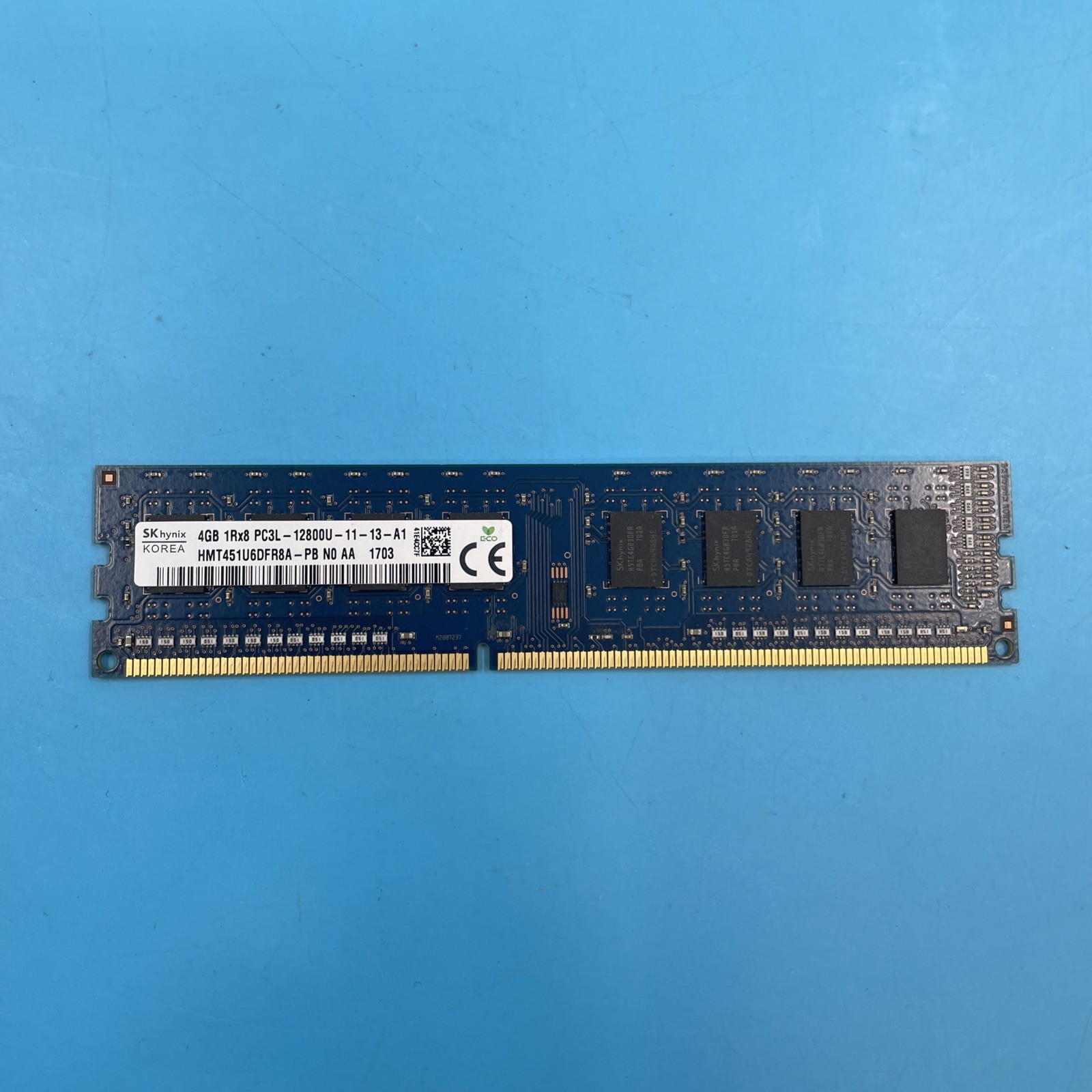 (LOT OF 12)  SK Hynix 4GB PC3L-12800U DDR3L 1600 1Rx8 UDIMM Desktop RAM