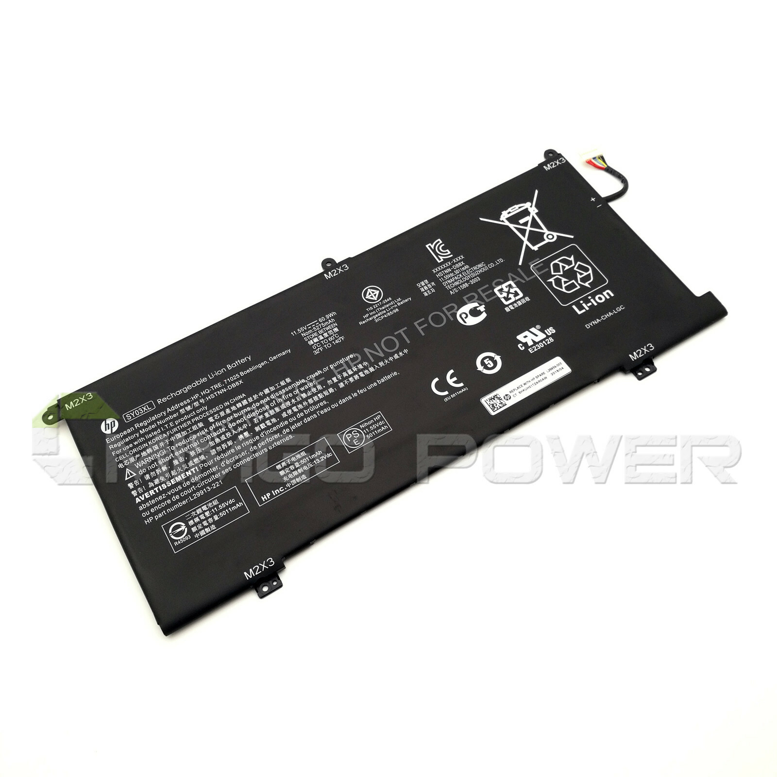 New Genuine SY03XL Battery for HP Chromebook 14-DA 15-DE HSTNN-DB8X L29913-221