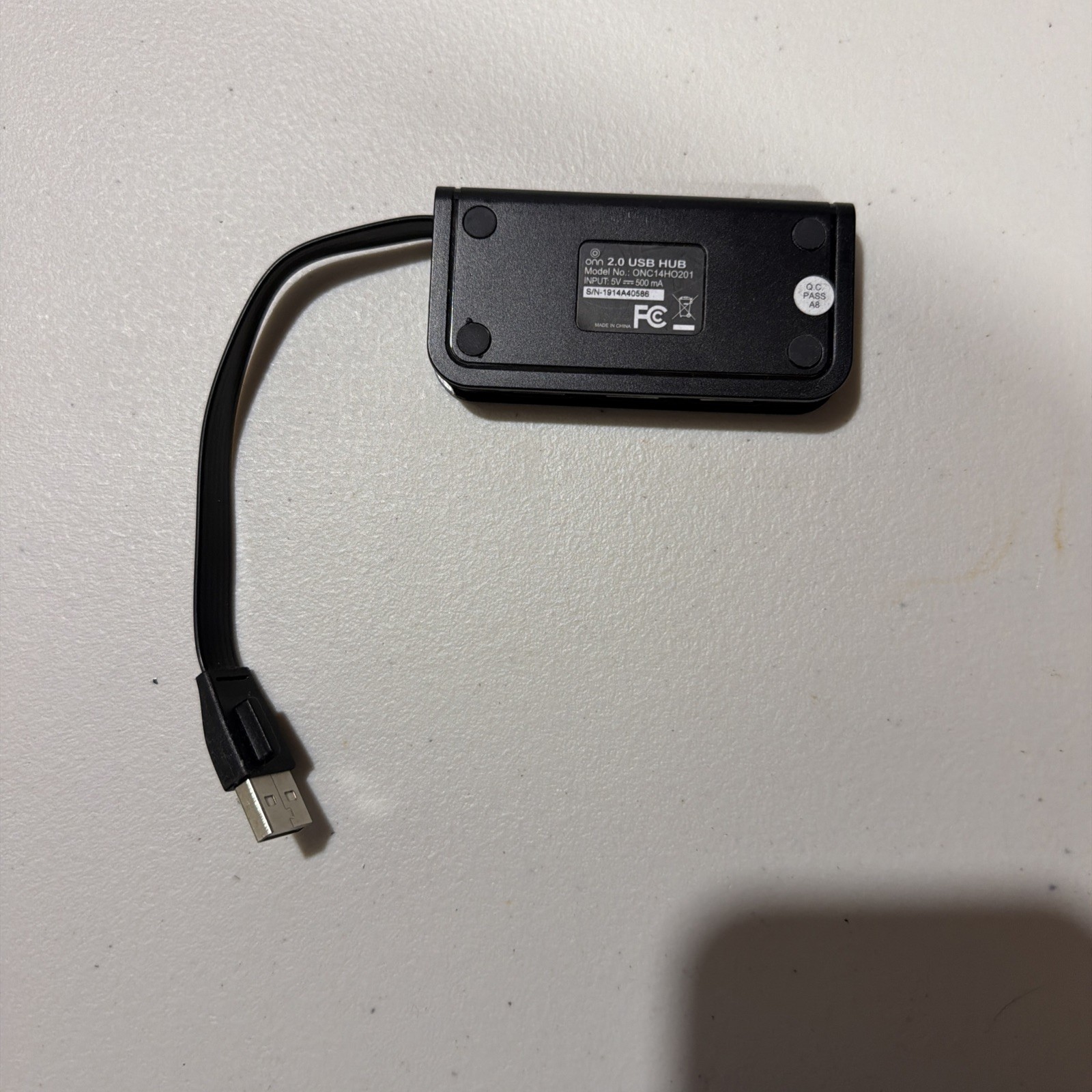 Onn ONC14HO201 2.0 USB Hub Black 