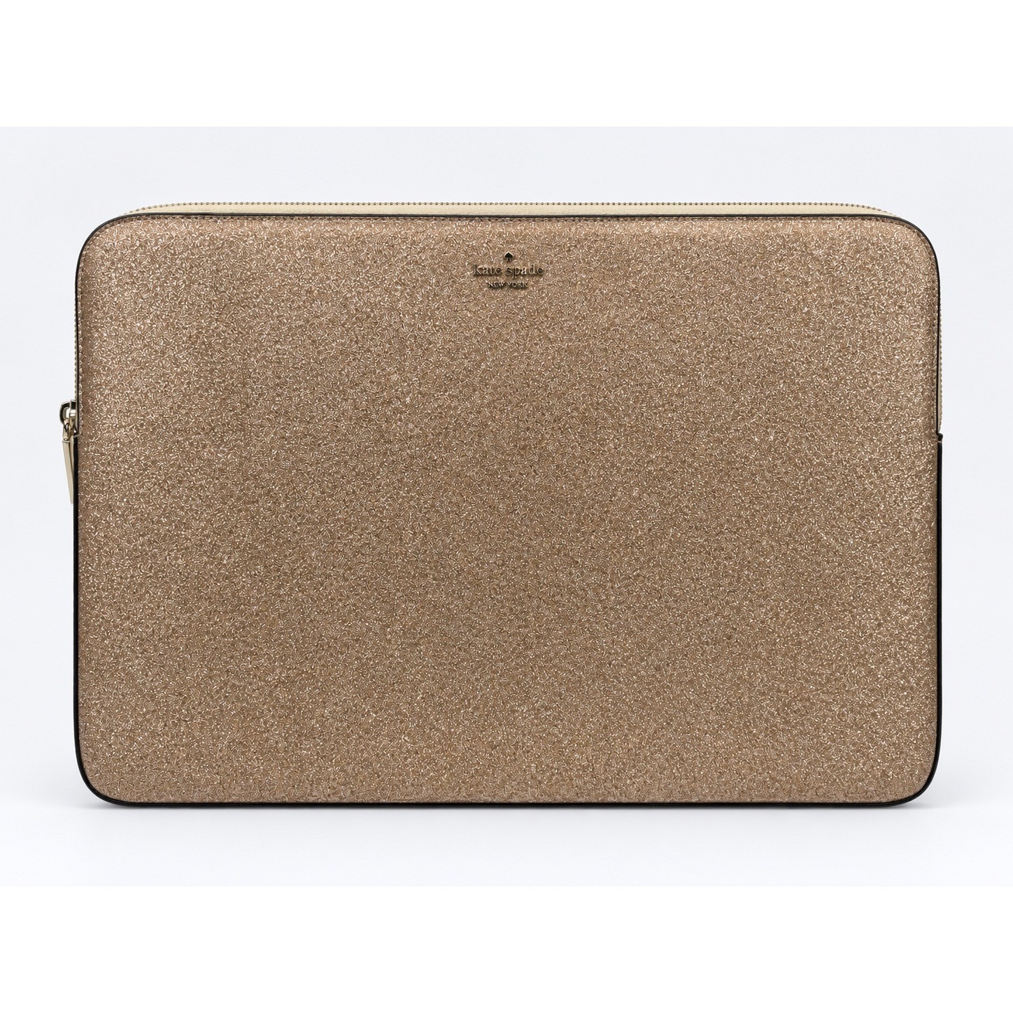 Kate Spade Rose Gold Glitter Laptop Sleeve 15" Zip Case Officecore Glam
