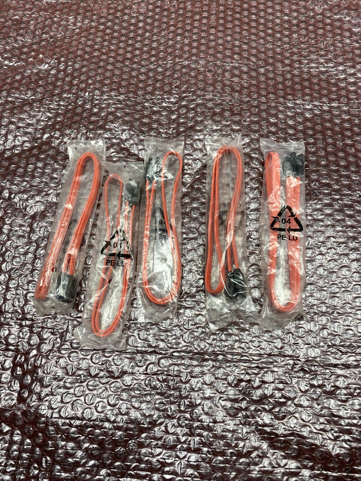 New Lot of 5 COPARTNER E119932 26AWG SERIAL ATA CABLE