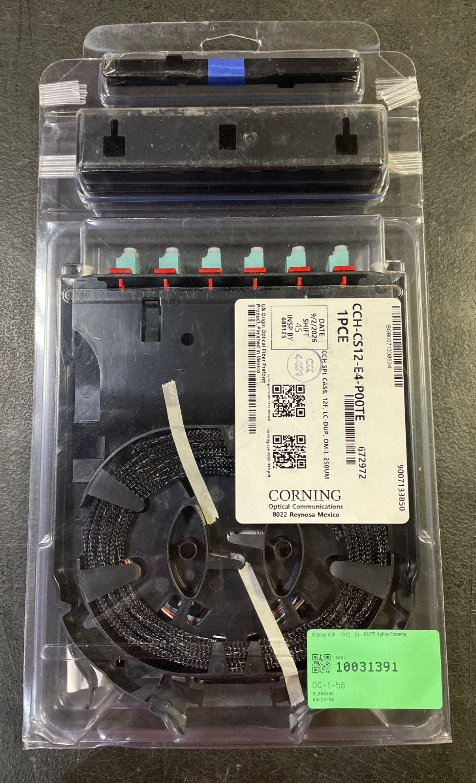 Corning CCH-CS12-E4-P00TE Splice Cassette
