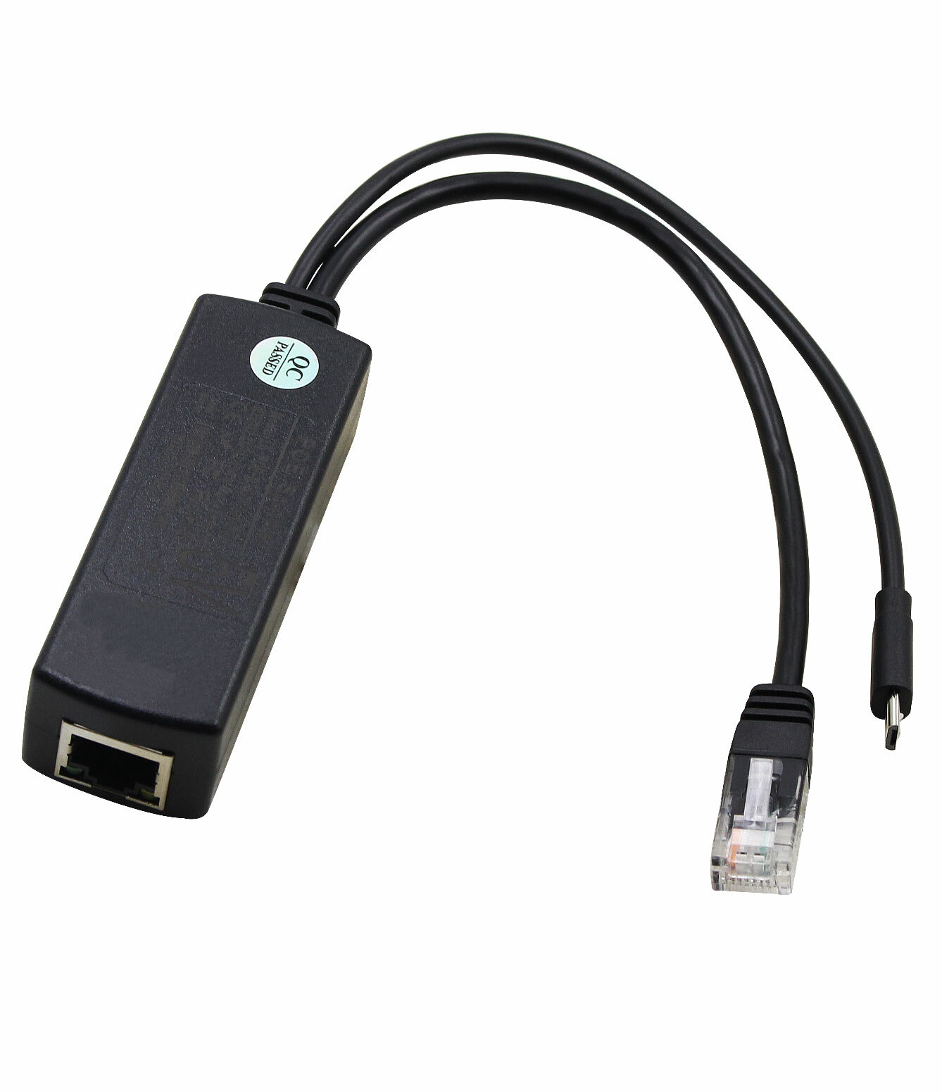 Active PoE Splitter Power Over Ethernet 48V to 5V 2.4A Micro USB 4 Raspberry Pi