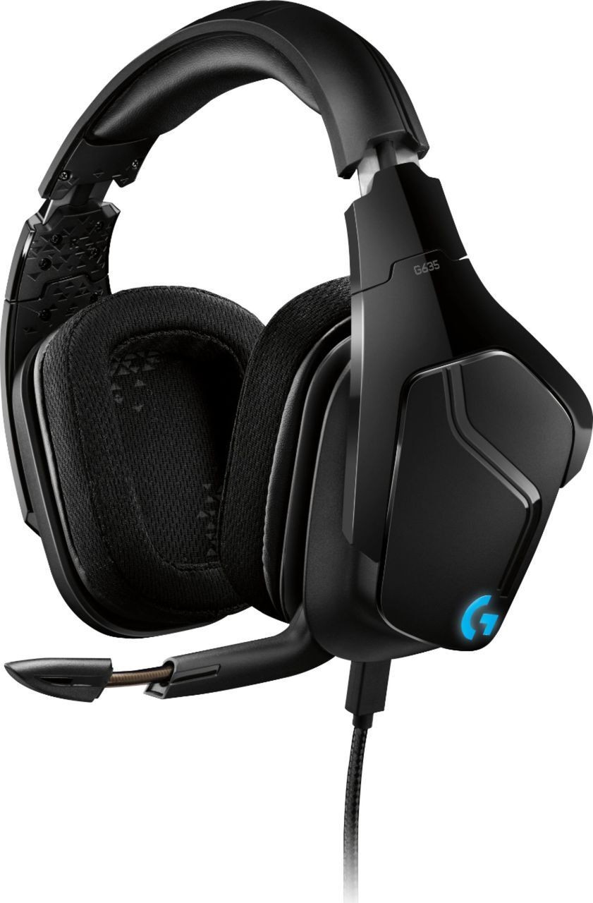 Logitech G635 7.1 LIGHTSYNC Gaming Headset USB wired ear cups mic - Free Postage