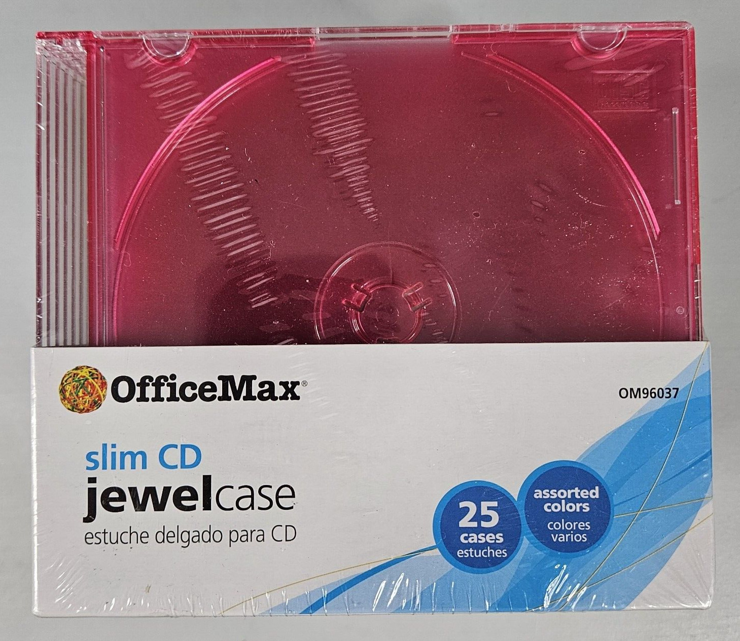 Slim CD Jewel Case 25 Pack Office Max Brand New For CD, DVD Or Blu-ray