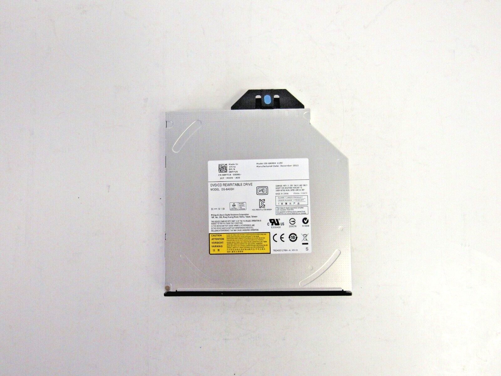 Dell 8P71R LiteOn 8x DVD±RW SATA 3Gbps Slim Line 5.2" Optical Drive     29-4