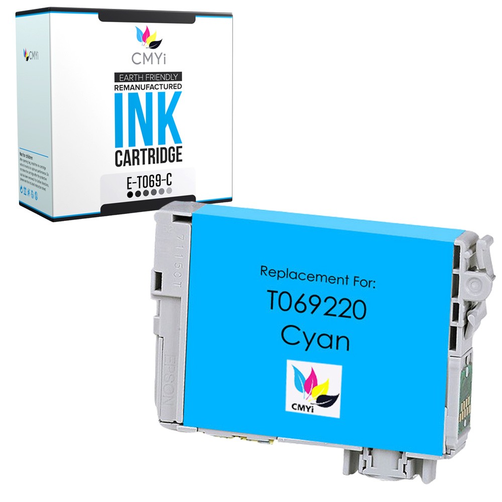 CMYi 1-PK Compatible T069 Cyan Ink Cartridge for Epson Stylus NX115 NX200 NX215