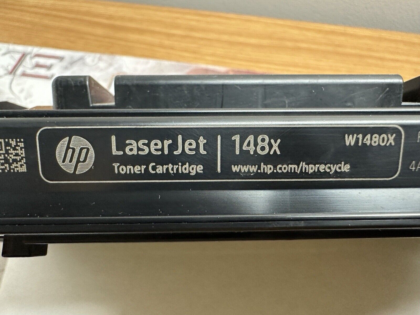 HP 148X Black High Yield Toner Cartridge (W1480X) - Genuine / Used %40 Left
