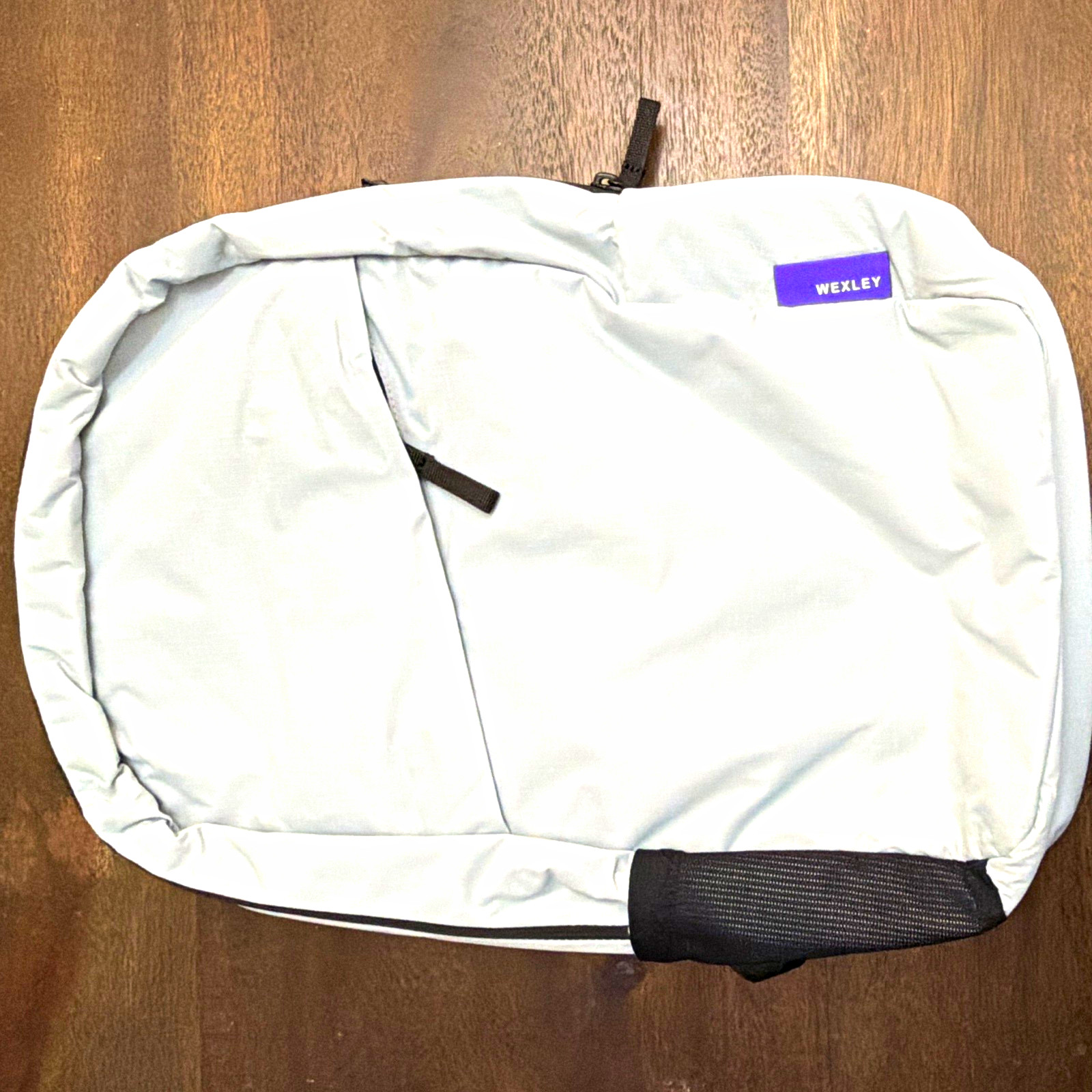 WEXLEY Gray Solid Laptop Backpack with Zippered Compartments