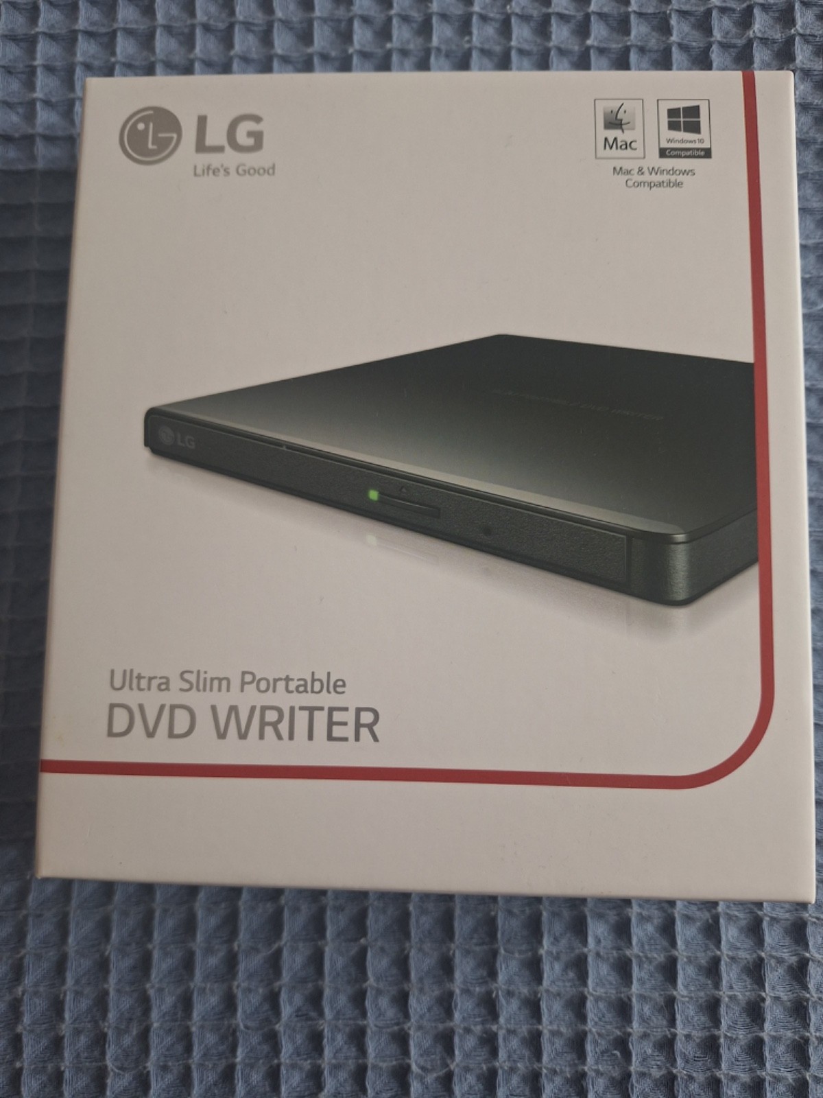 LG GP55EX70 Ultra Slim Portable DVD Writer with M-DISC Support - Black