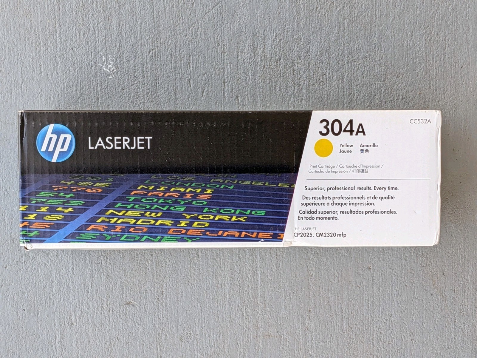 Genuine OEM HP LaserJet 304A CC532A Standard-Yield Yellow Toner Sealed New