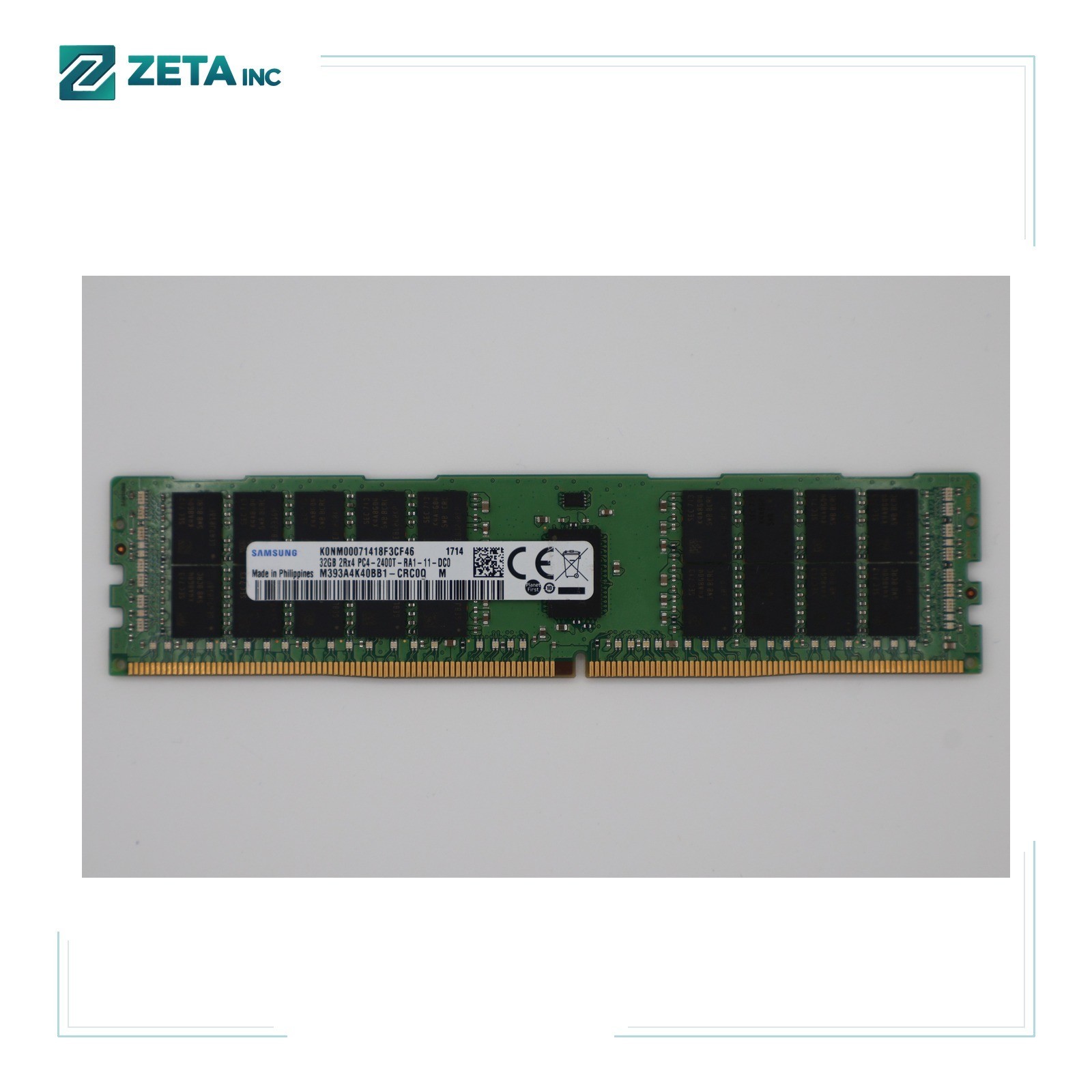 M393A4K40BB1-CRC SAMSUNG 32GB (1X32GB) 2RX4 PC4-2400T MEMORY MODULE