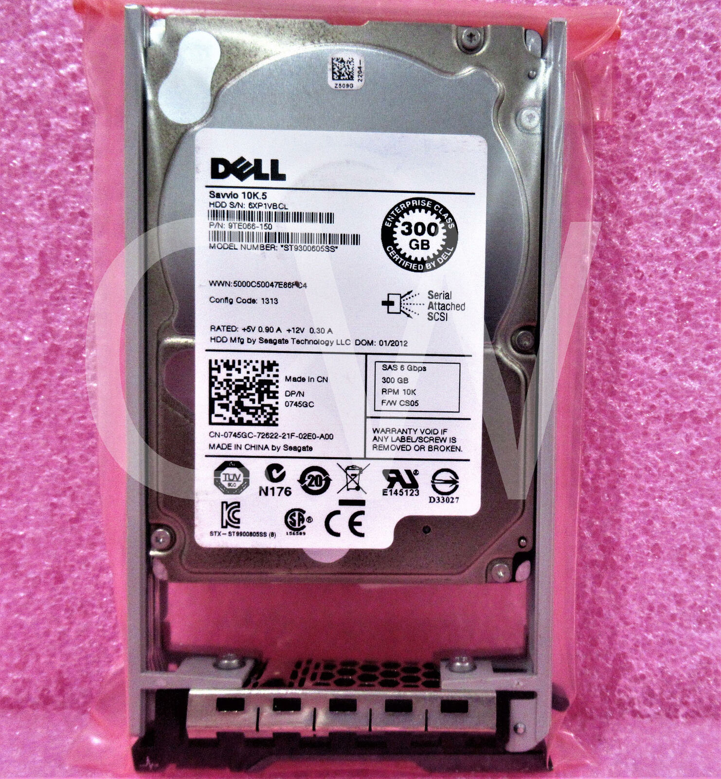 745GC ST9300605SS Dell 300GB 10K RPM 6Gb/s 2.5